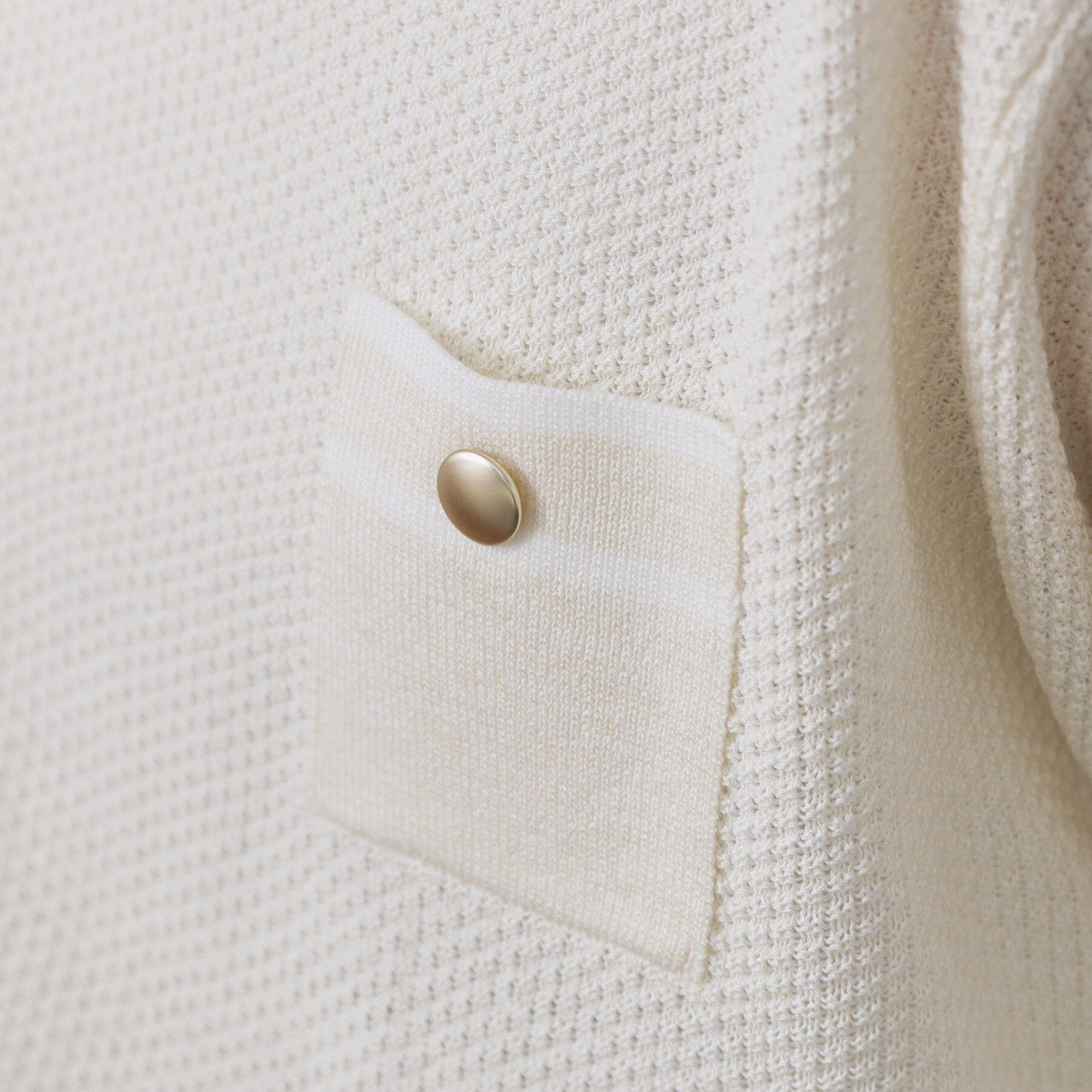 OPAQUE.CLIP「ツイードライクポケット付きニット【洗濯機洗い可/抗ピル】」|ニット・セーター|