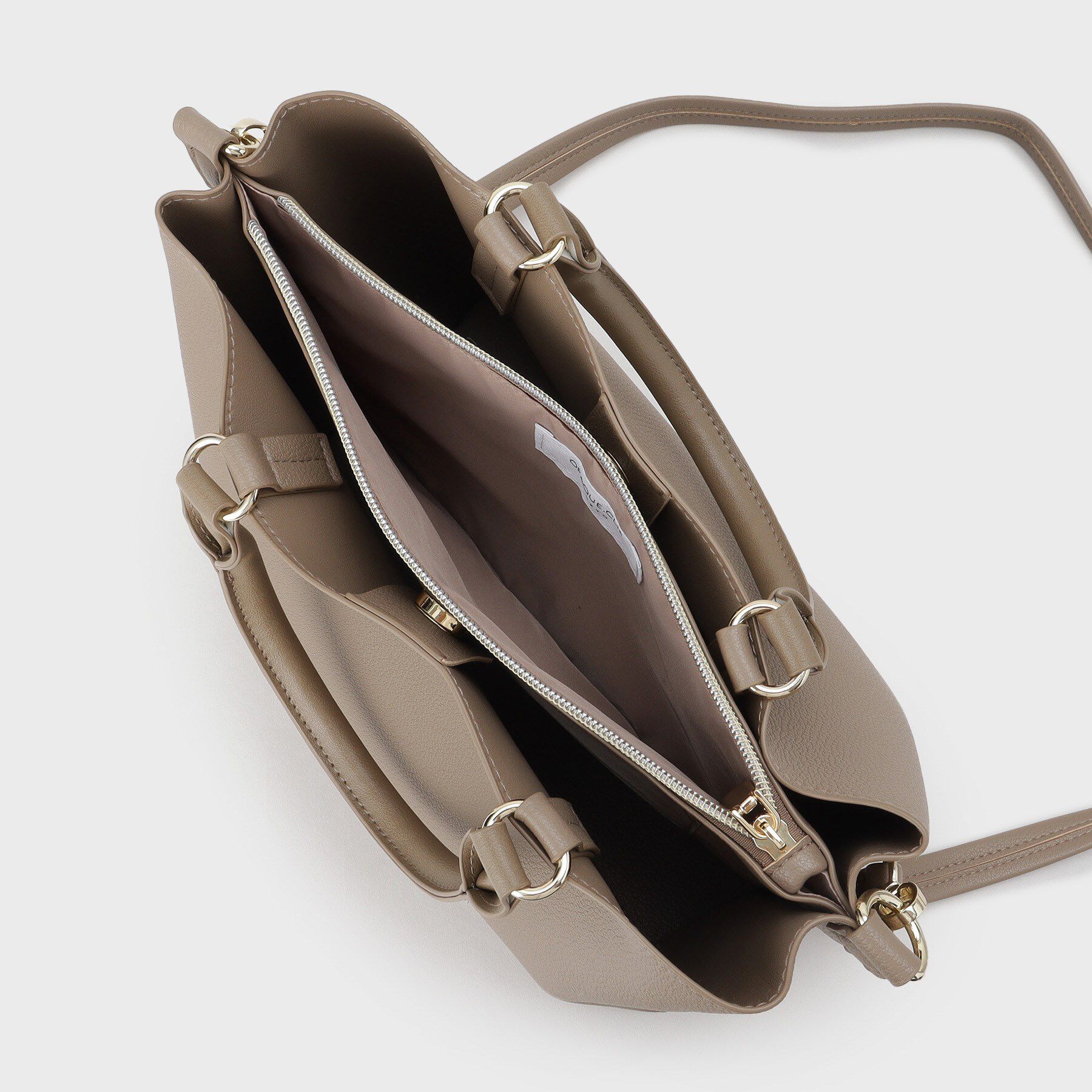 OPAQUE.CLIP「【2WAY/人間工学】ソフトシュリンク合皮ミドルサイズトートバッグ」|トートバッグ|