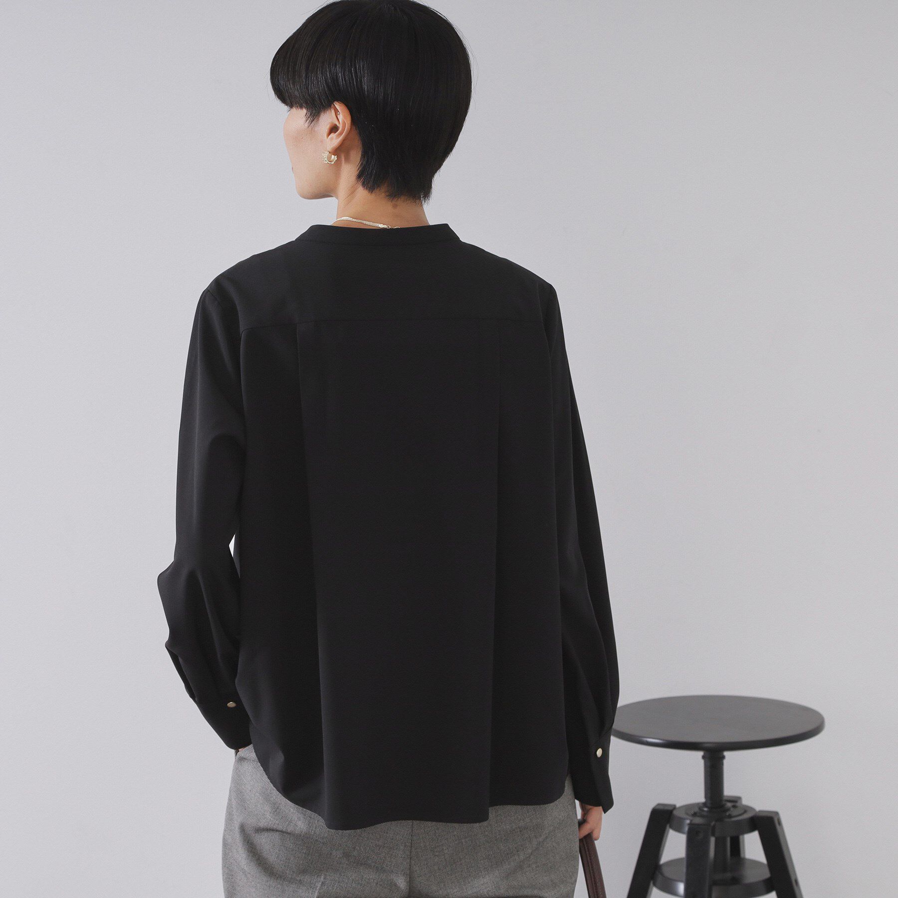 OPAQUE.CLIP「タックスキッパーブラウス【洗濯機OK】」|シャツ・ブラウス|