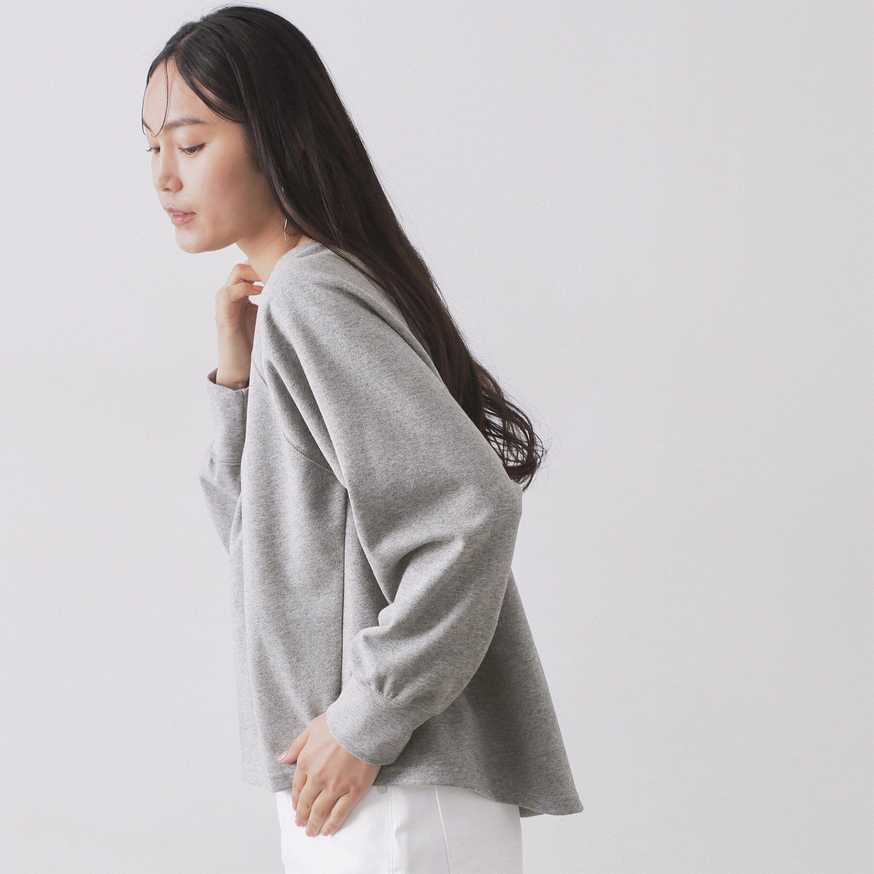 OPAQUE.CLIP「フォルムデザイントップス/セットアップ対応【洗濯機OK】」|Tシャツ・カットソー|