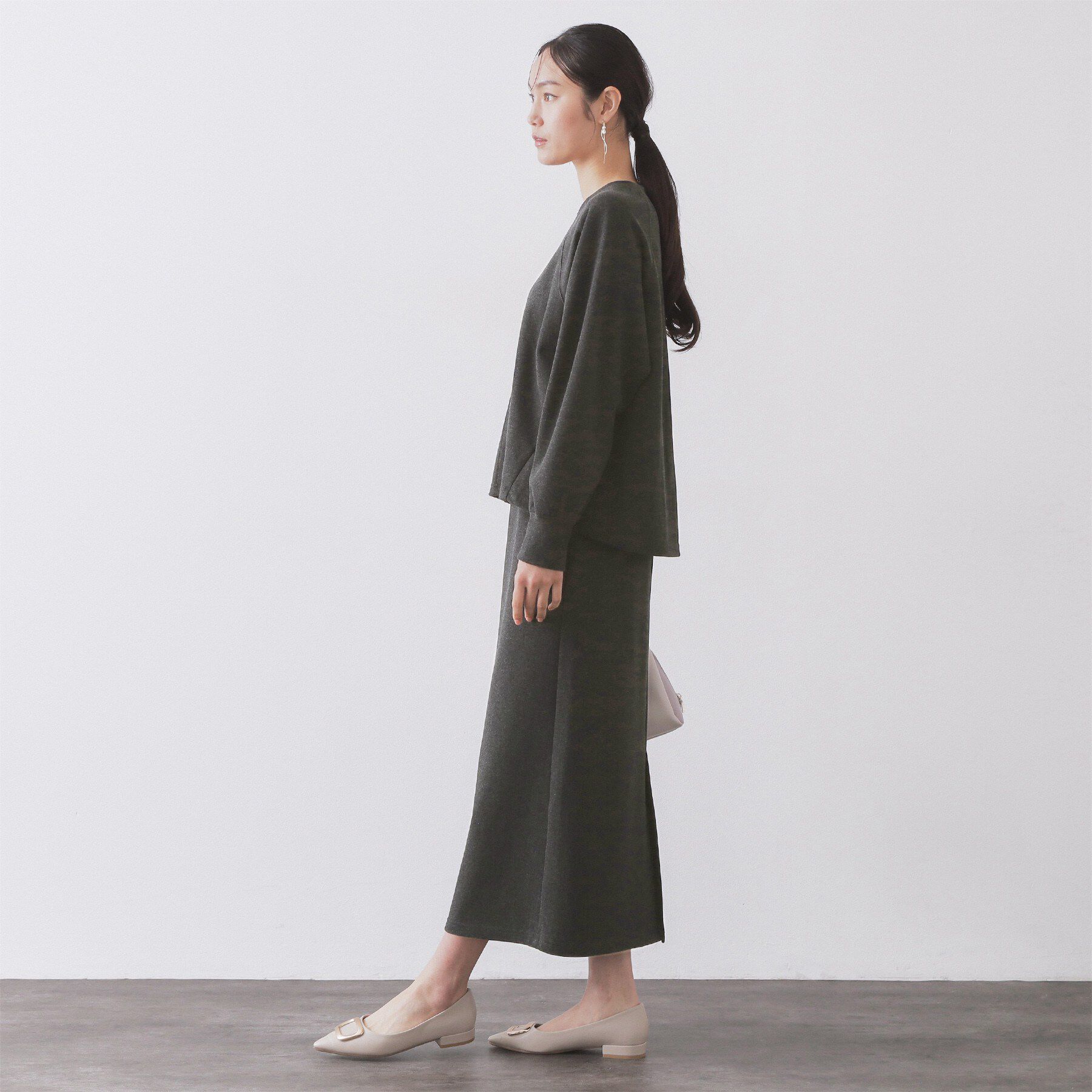 OPAQUE.CLIP「フォルムデザイントップス/セットアップ対応【洗濯機OK】」|Tシャツ・カットソー|