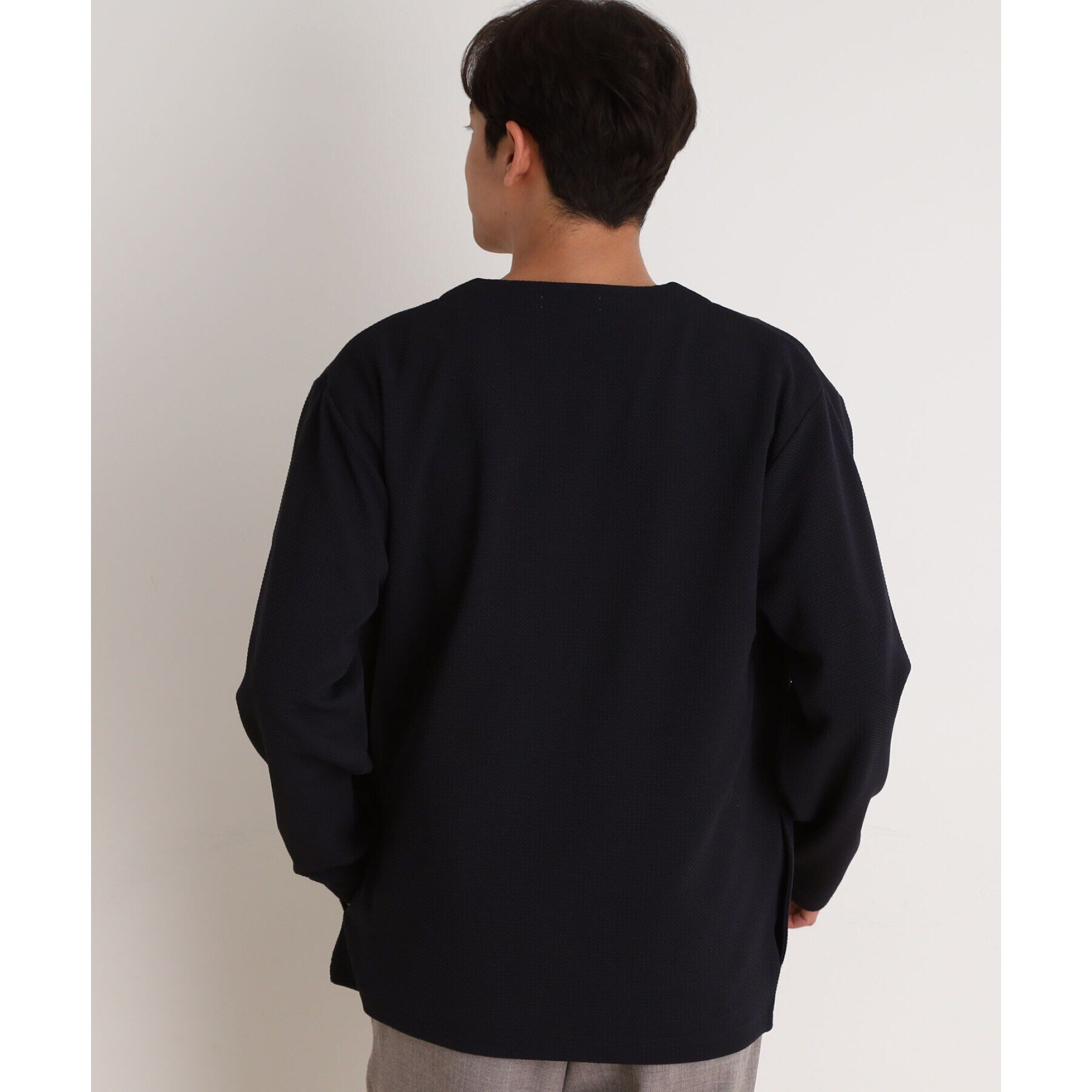 THE SHOP TK「ミニフクレアンサンブルカーディガン 【長袖カーディガン＋半袖Tシャツセットアイテム】」|カーディガン|