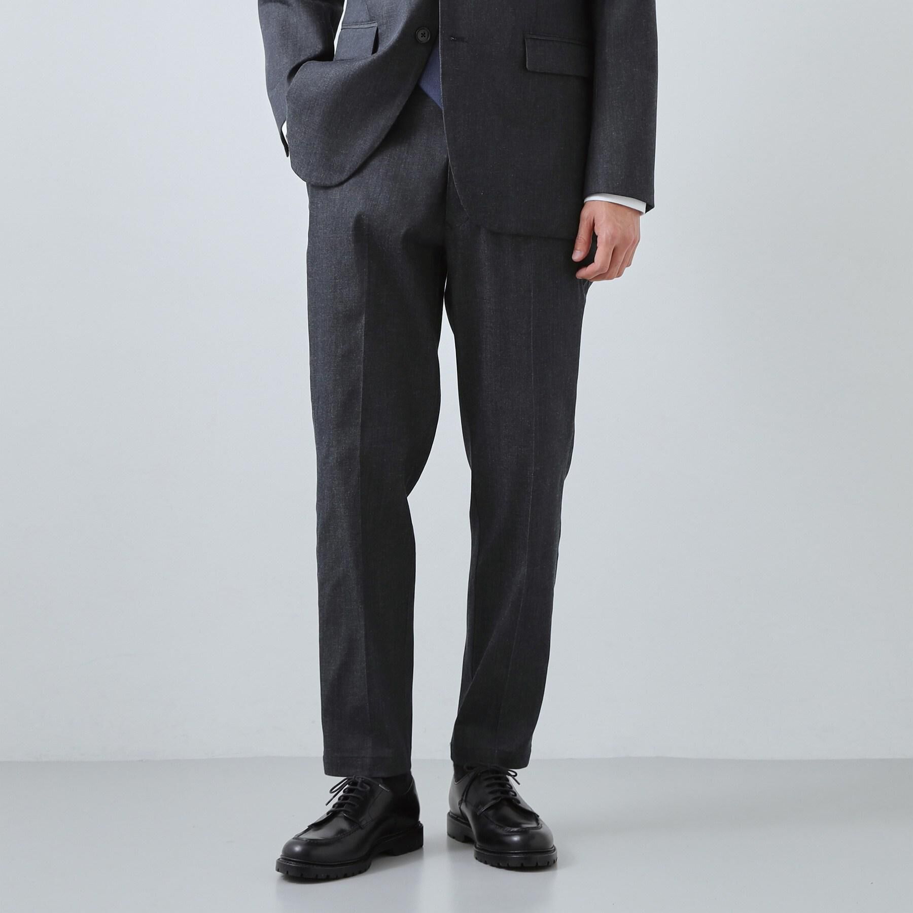 THE SHOP TK「ライトエバーデニム スラックス 洗濯機OK/ストレッチ/セットアップ可」|デニム|