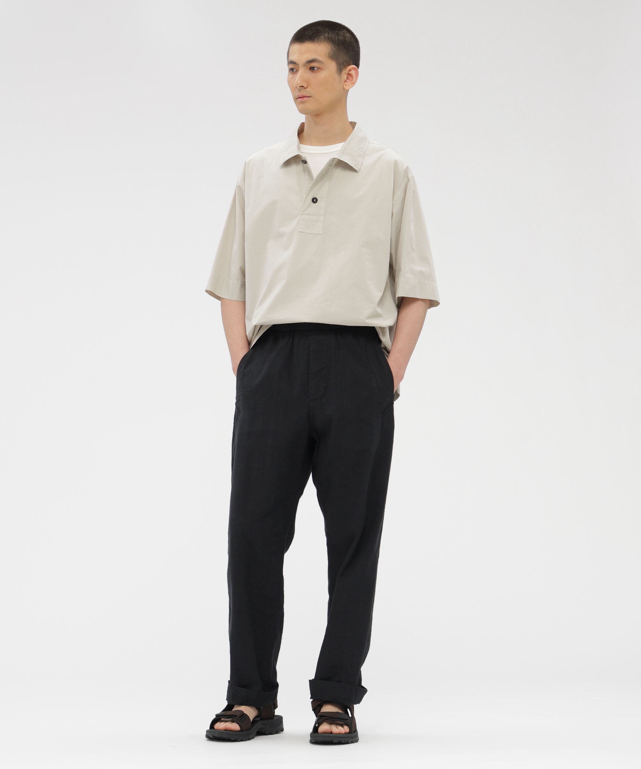 MHL.「FADED LINEN COTTON PLAINWEAVE TROUSERS」|その他|