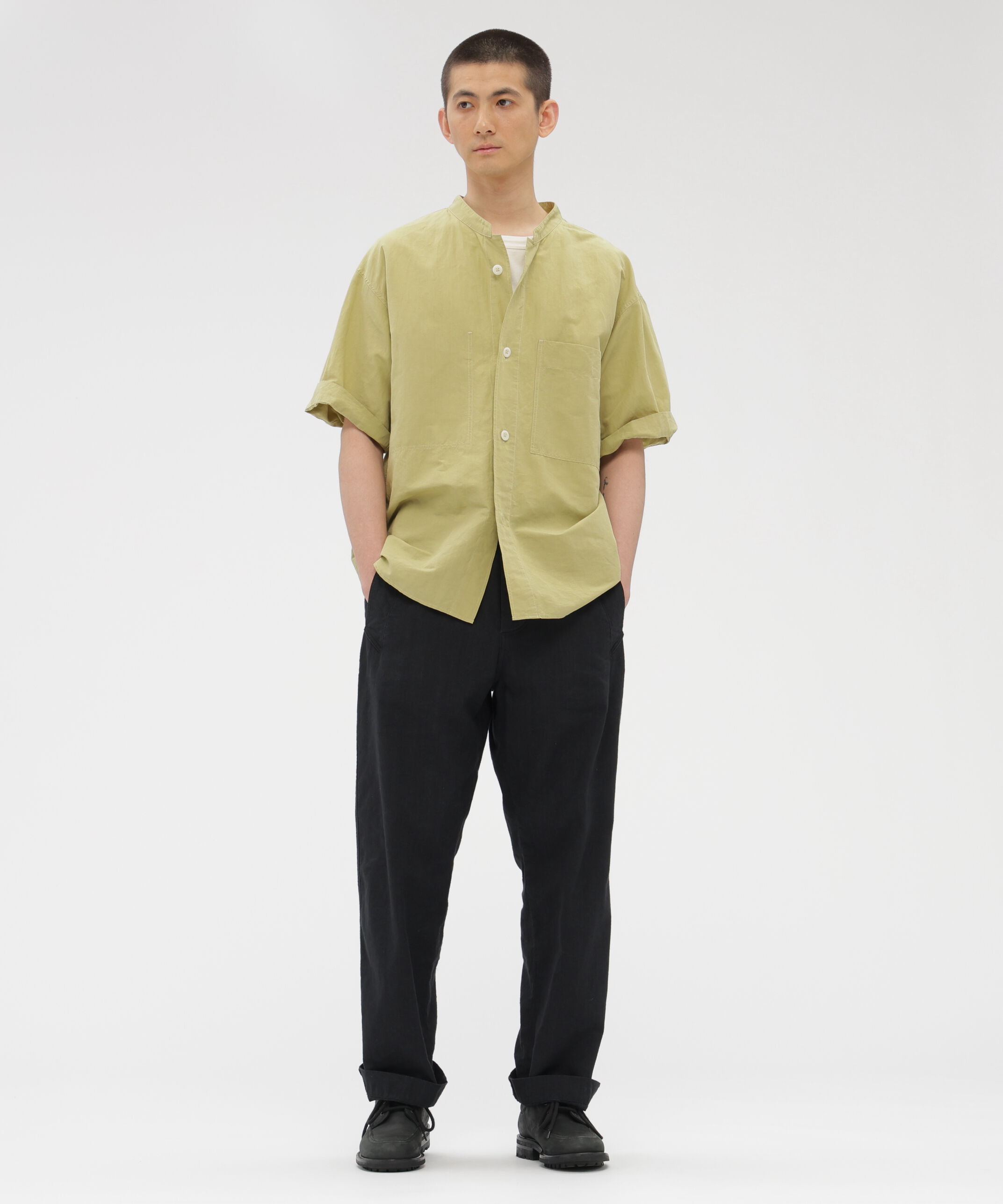 MHL.「FADED LINEN COTTON PLAINWEAVE TROUSERS」|その他|