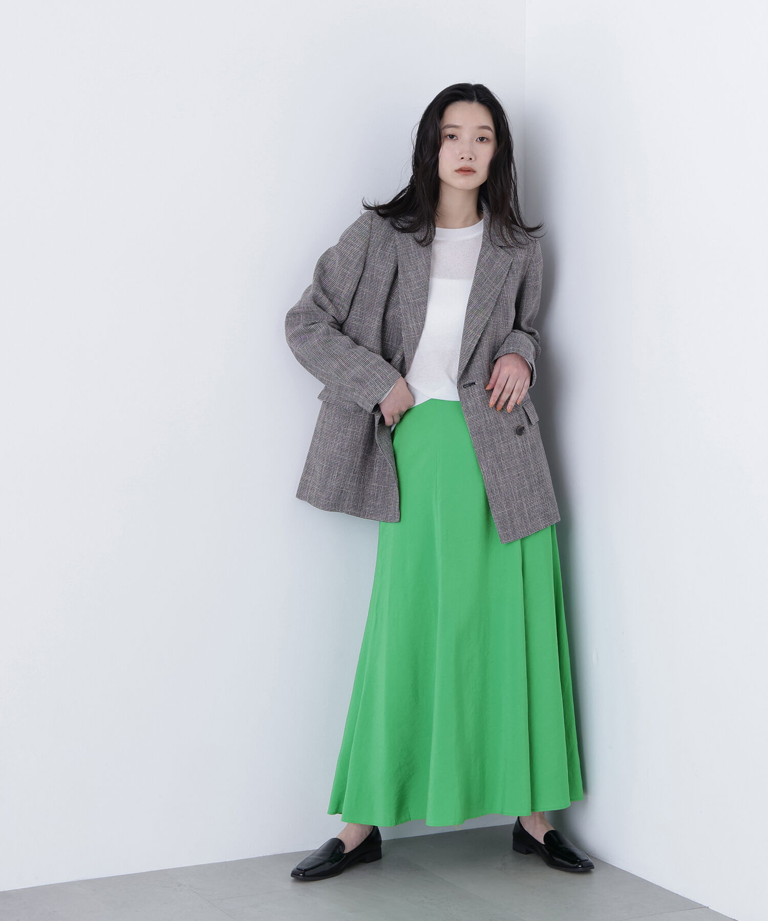  「〈N.〉リネンライクナロースカート」|スカート|