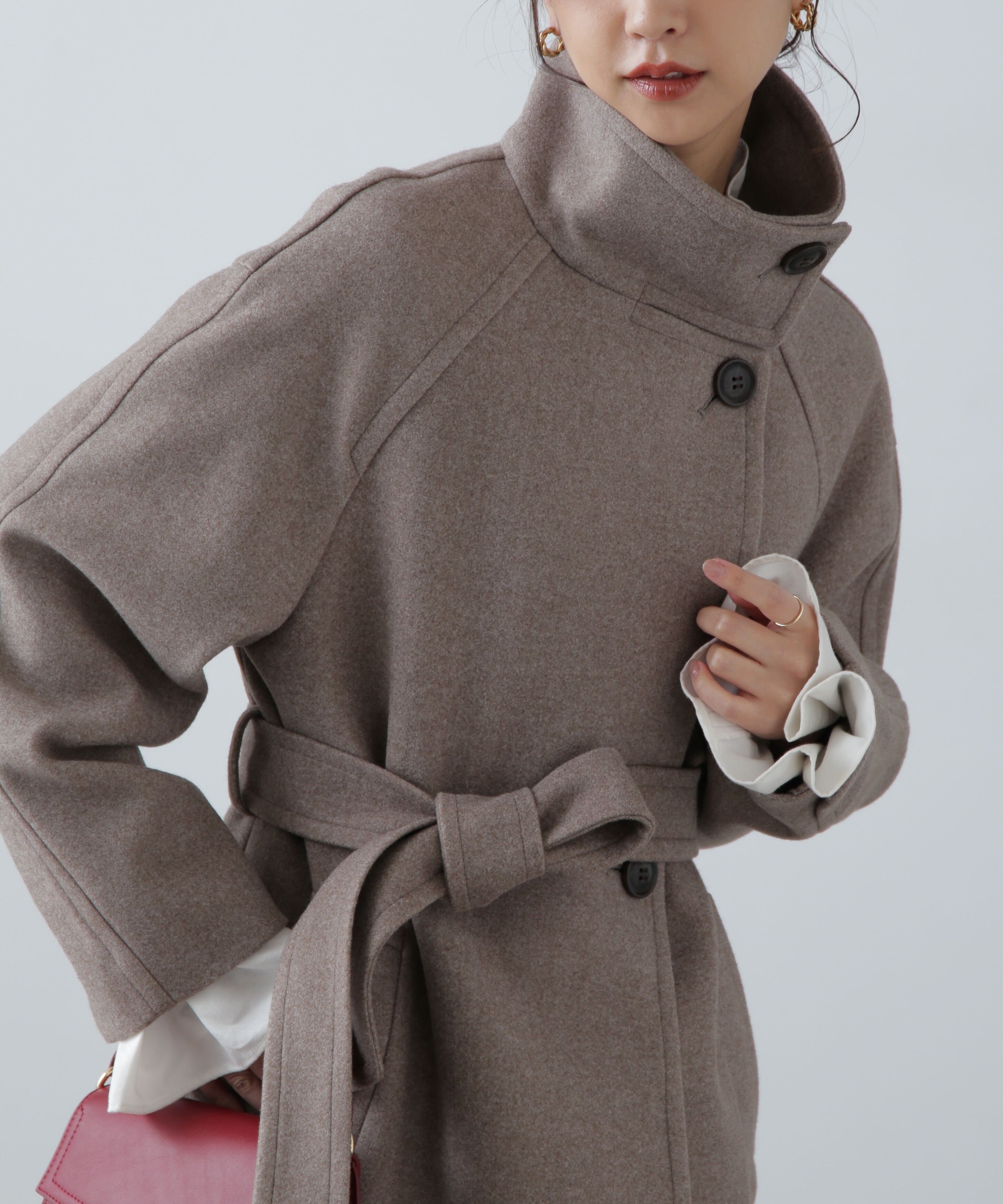  「スタンドカラーロングコート」|その他|