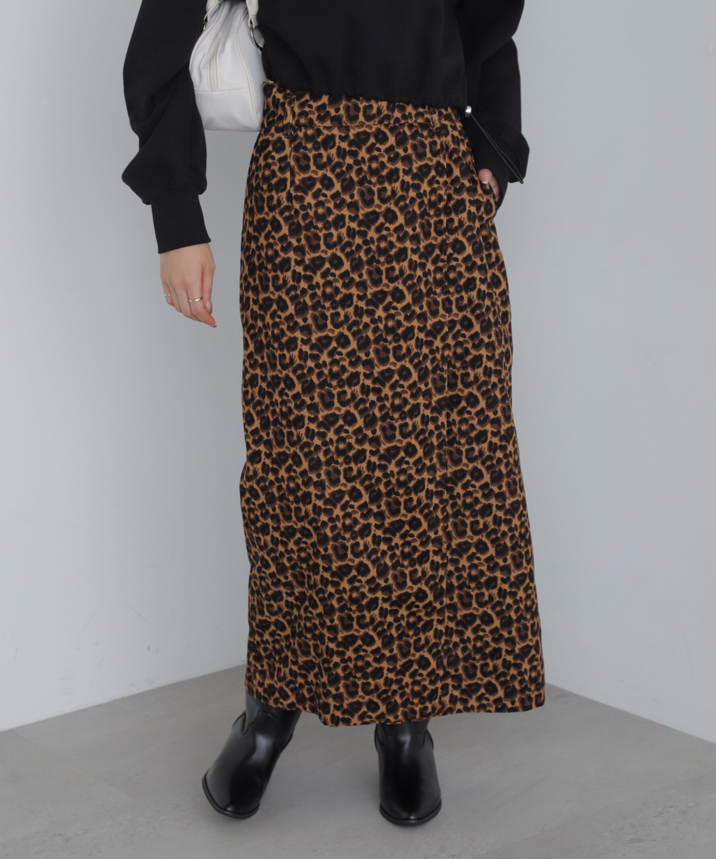  「ラップ風ナロースカート」|スカート|