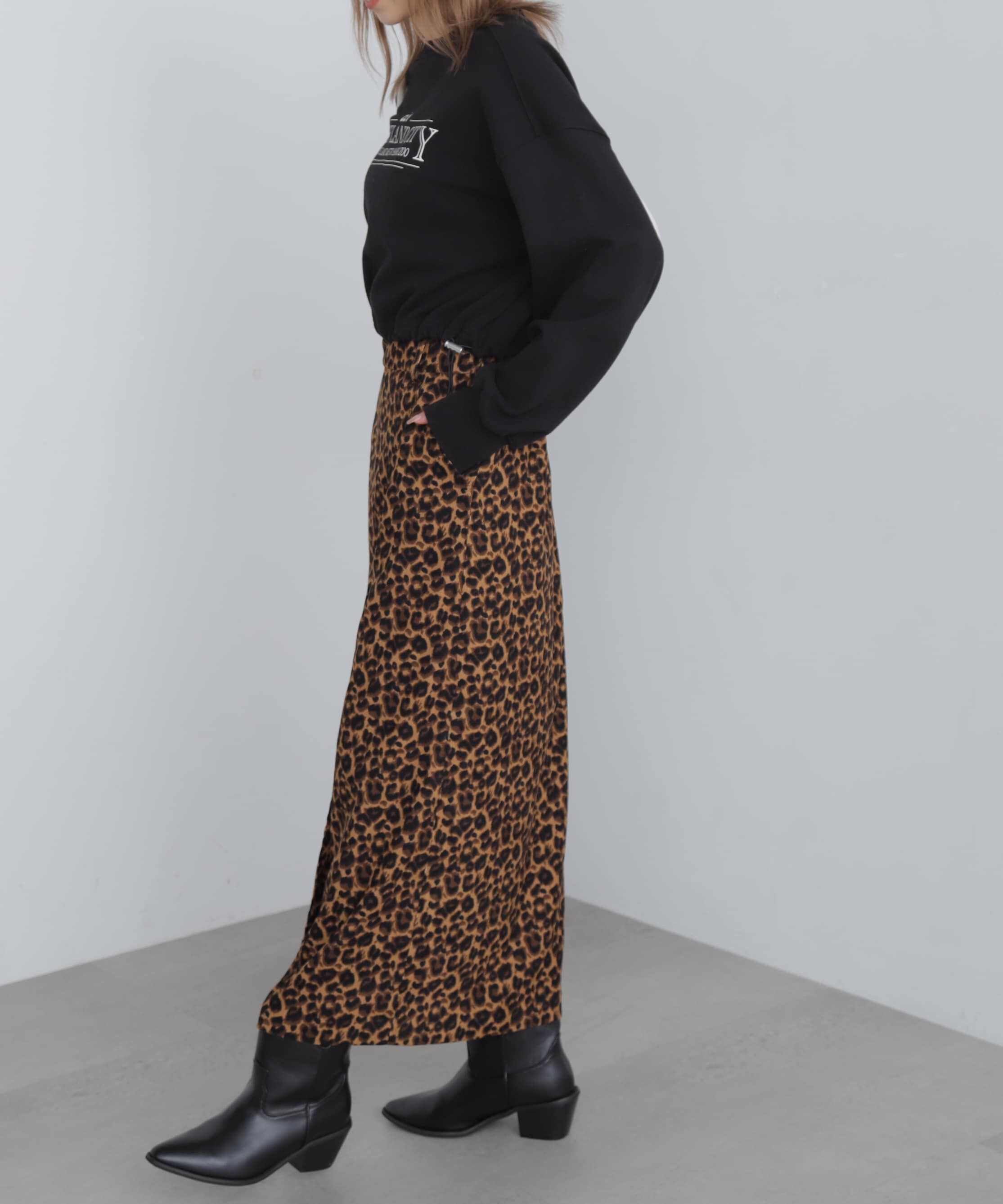  「ラップ風ナロースカート」|スカート|