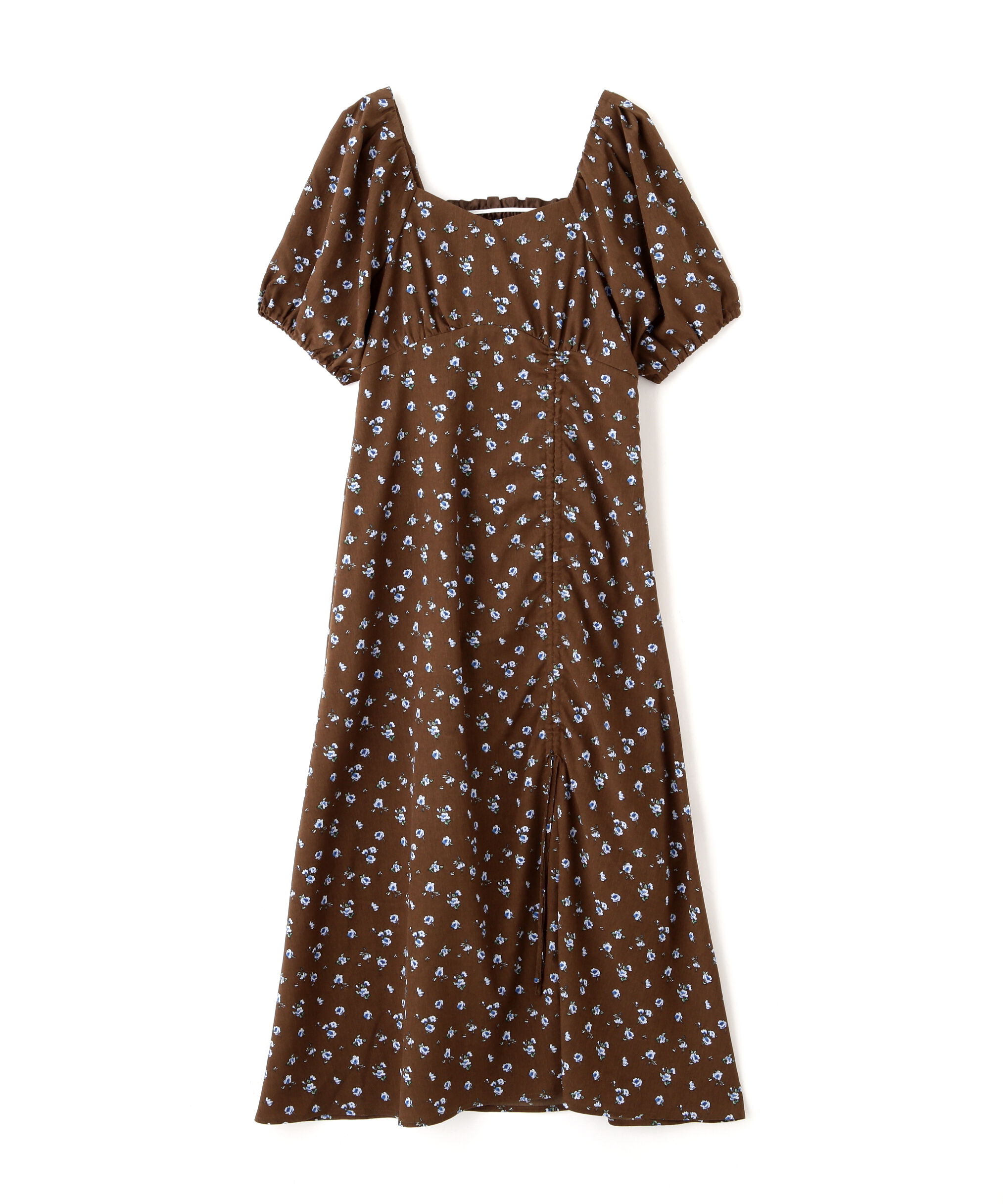  「フラワープリントパフスリーブワンピース」|ワンピース|