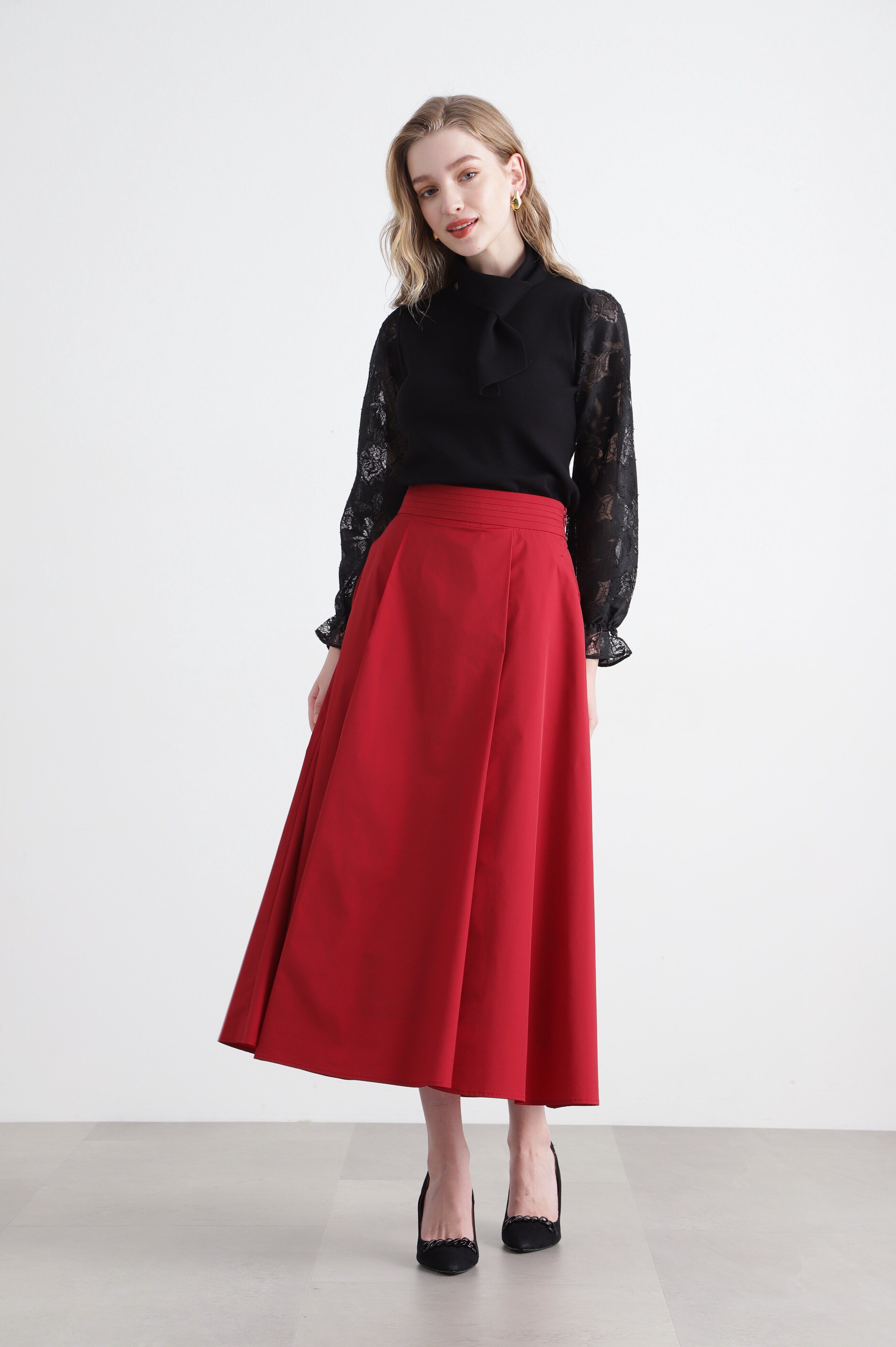  「◆レースコンビニットプルオーバー」|ニット・セーター|