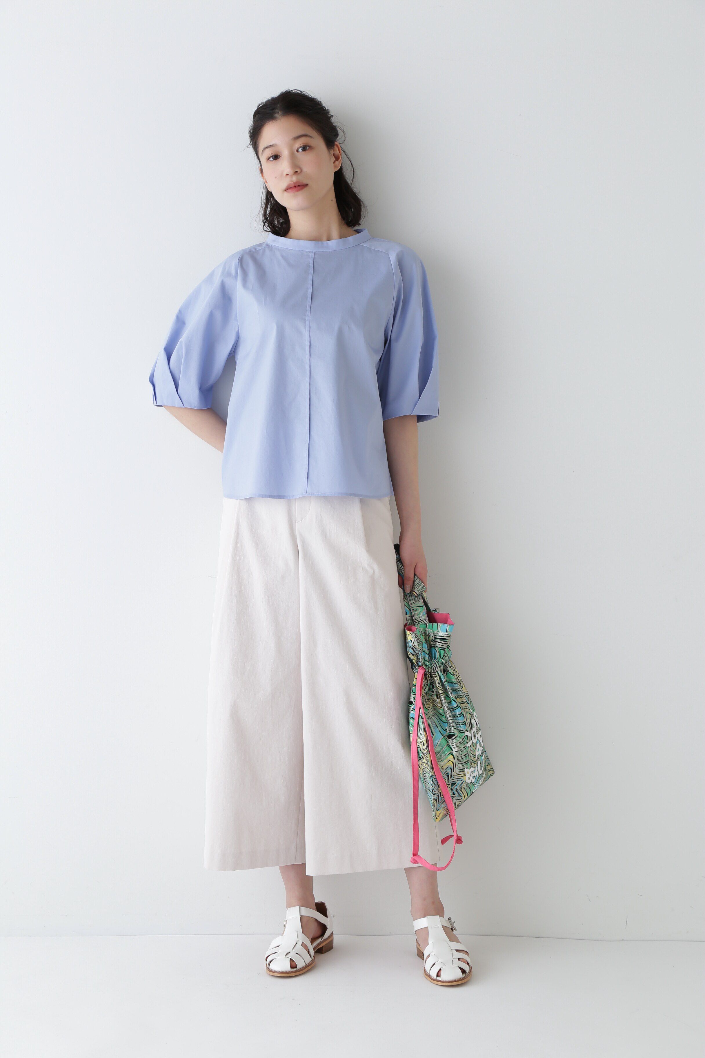  「◆クールマックス綿麻短丈ワイドパンツ」|その他|