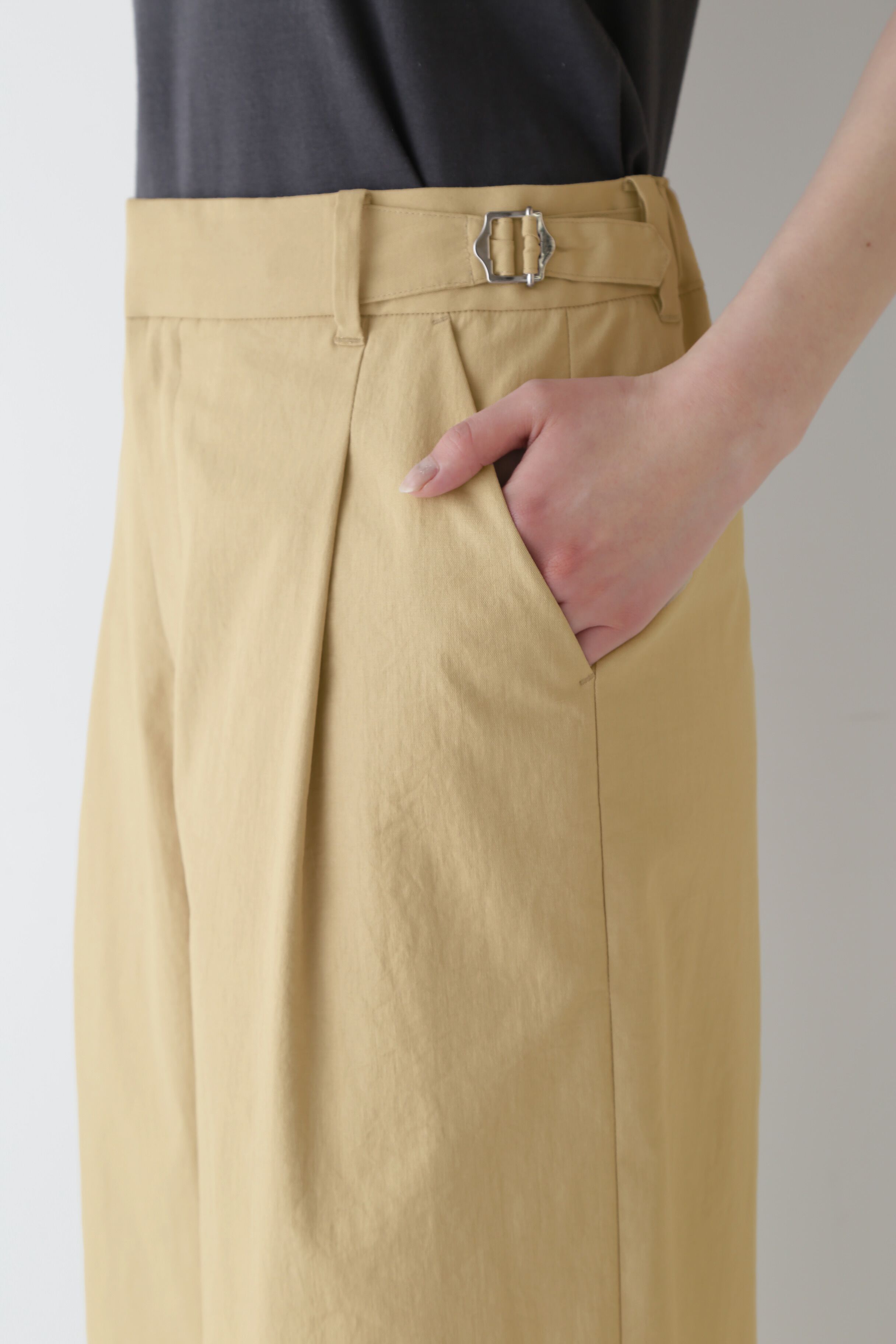  「◆クールマックス綿麻短丈ワイドパンツ」|その他|