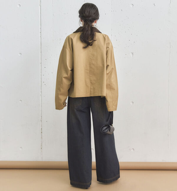 Doux archives「サイドベルトワイドデニムパンツ」|デニム|