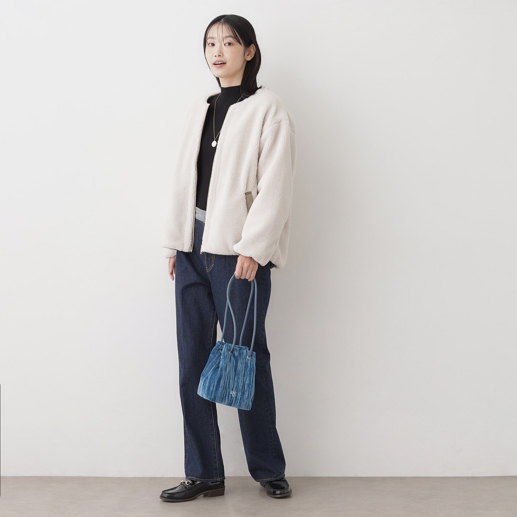 Dessin「ベロア巾着バッグ」|トートバッグ|