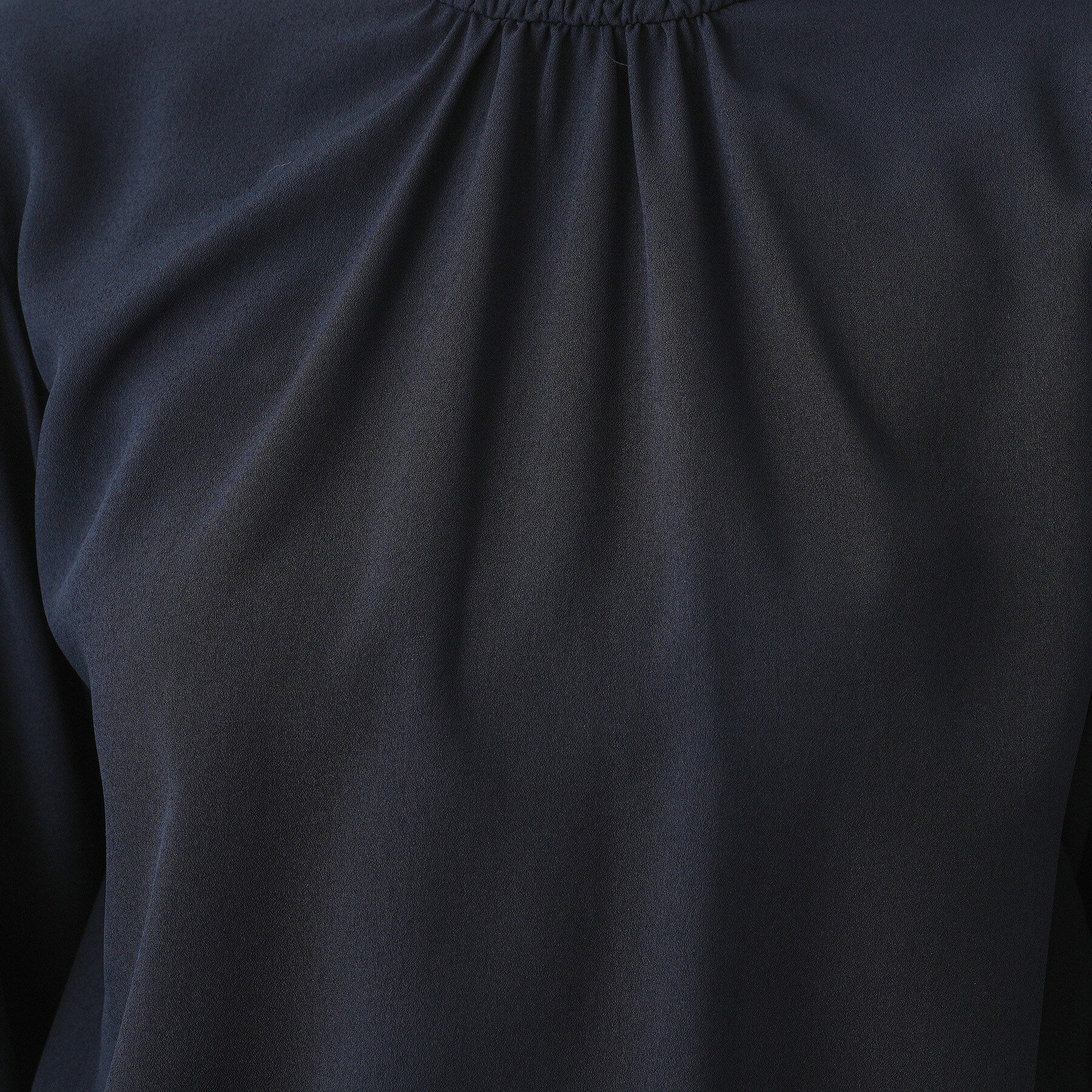 Dessin「【洗える】フリルネックジョーゼットブラウス」|シャツ・ブラウス|