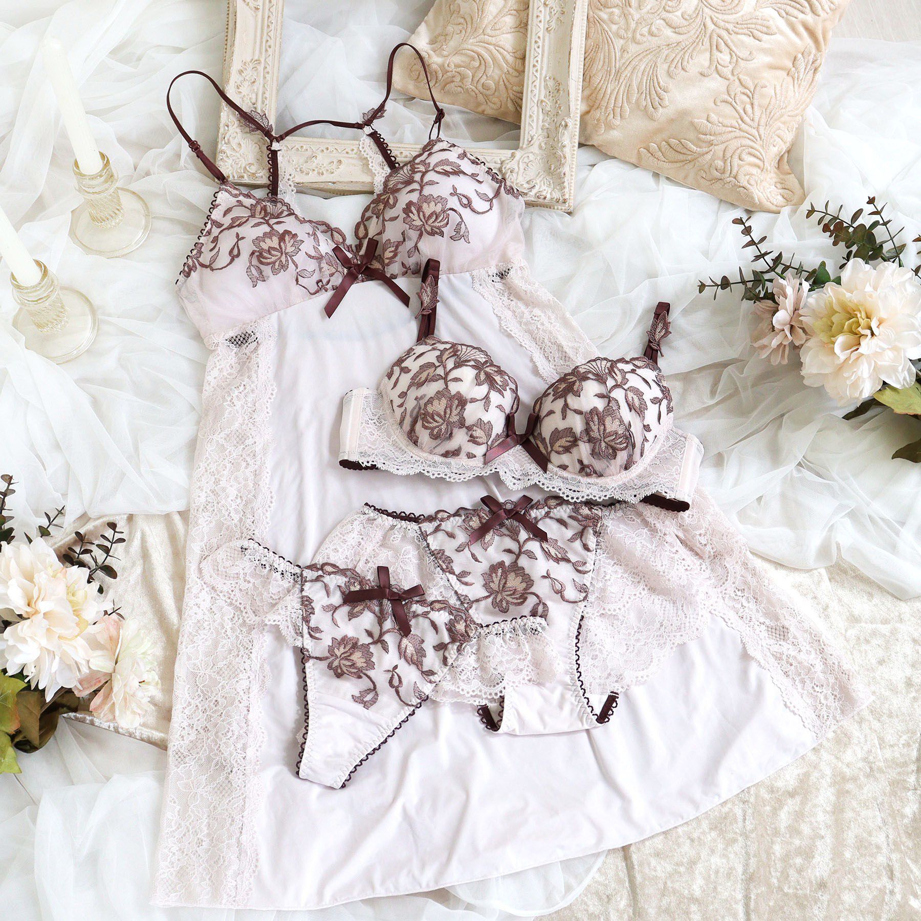 Risa Magli「エレノア ブラジャー （D-F） ＜スウィートリッチ＞」|インナー|