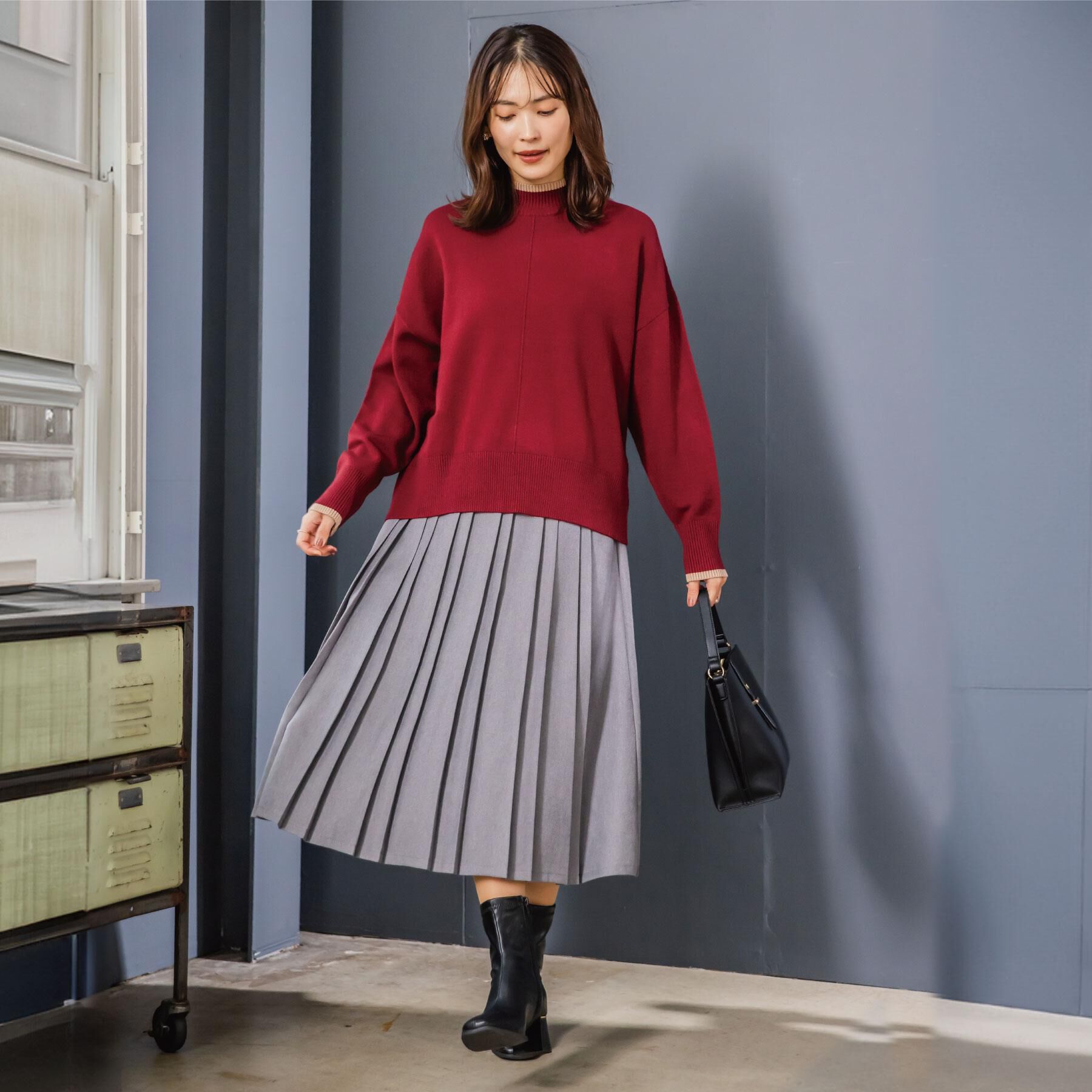 ITS&rsquo;DEMO「【手洗い可】ダブルジャカード編みニット」|ニット・セーター|