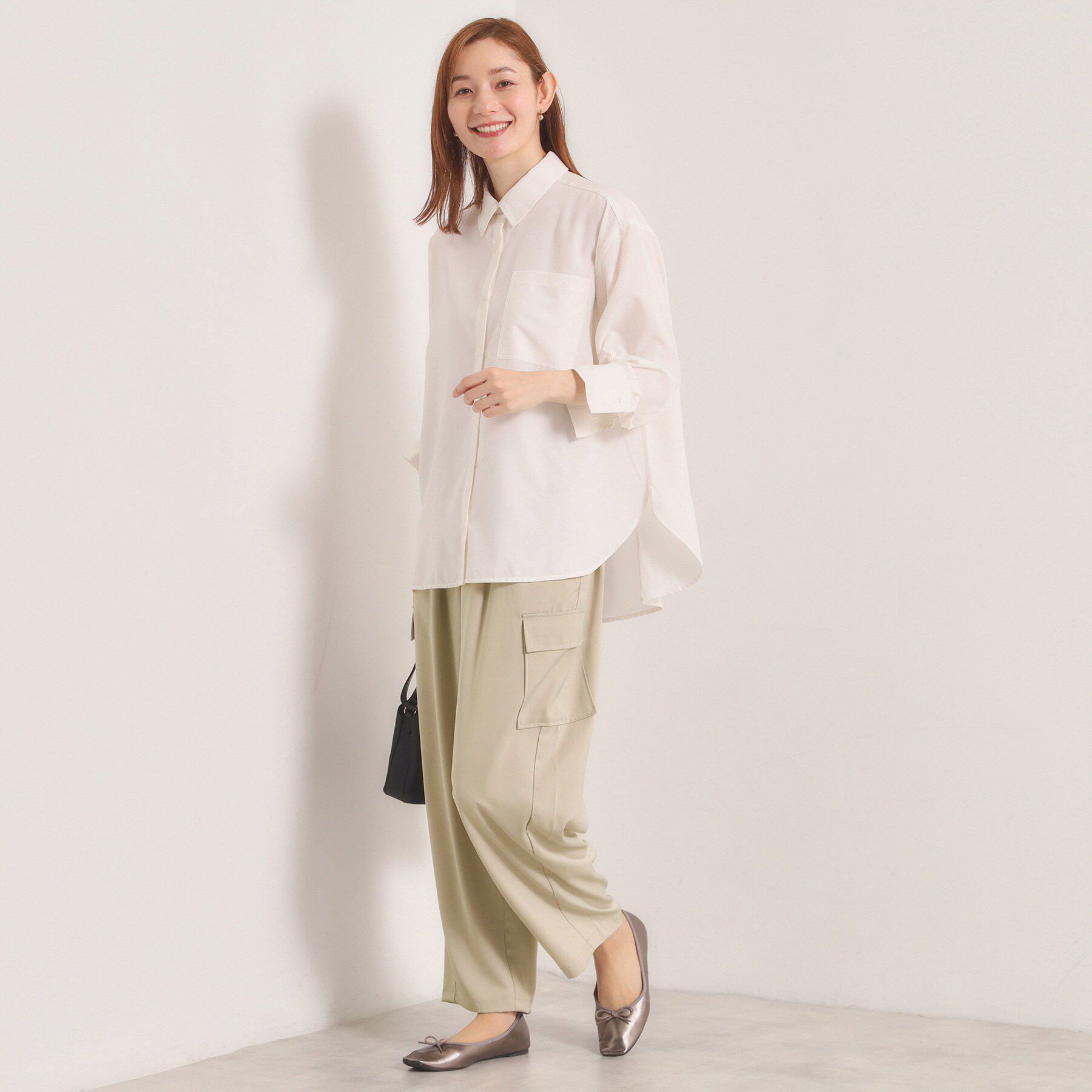 ITS&rsquo;DEMO「【手洗い可】サテンカーゴパンツ」|その他|