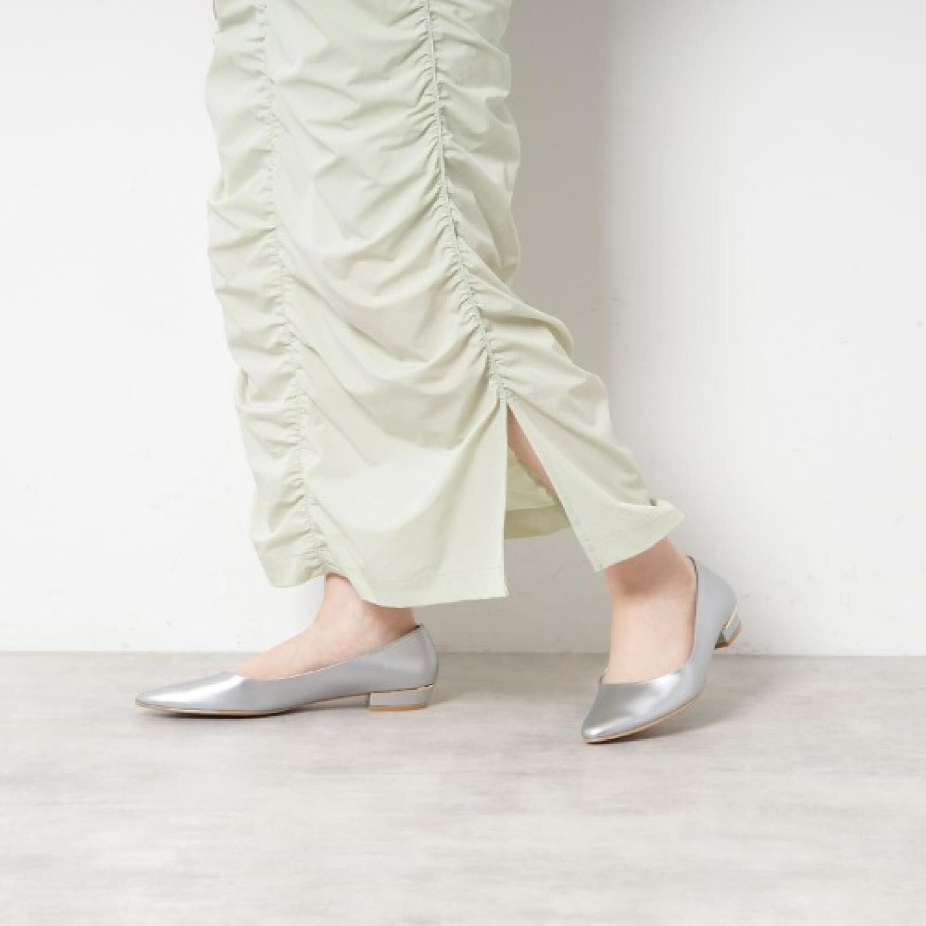 ESPERANZA「《定番》晴雨兼用クッションフラットパンプス」|パンプス|