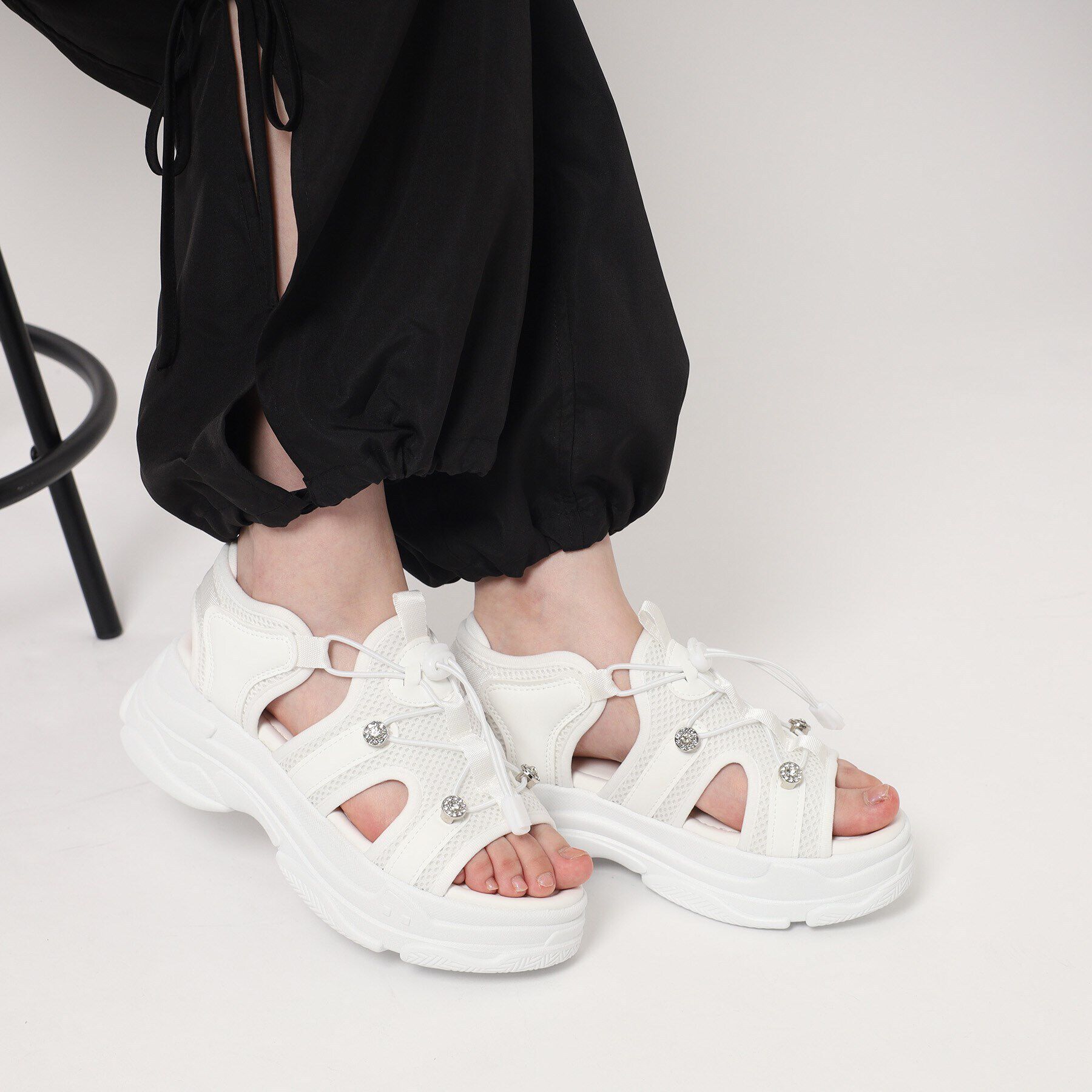 csT&P「軽量 厚底ビジュースポサン」|サンダル|