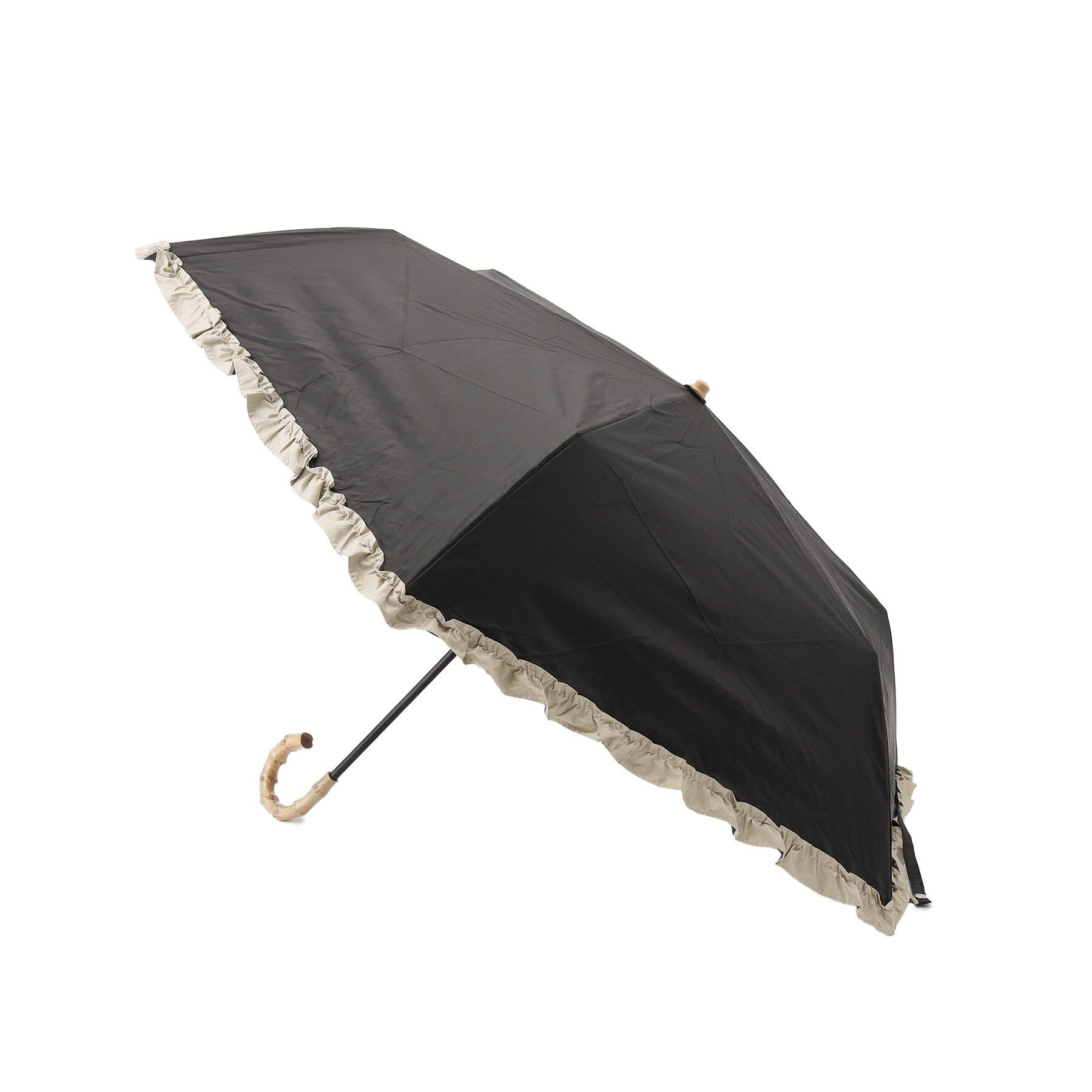 Ober Tashe「【紫外線遮蔽率99.9％以上/遮光率99.9％以上/晴雨兼用/日傘/折りたたみ傘/UVカット/熱中症」|傘|ブラック(019)