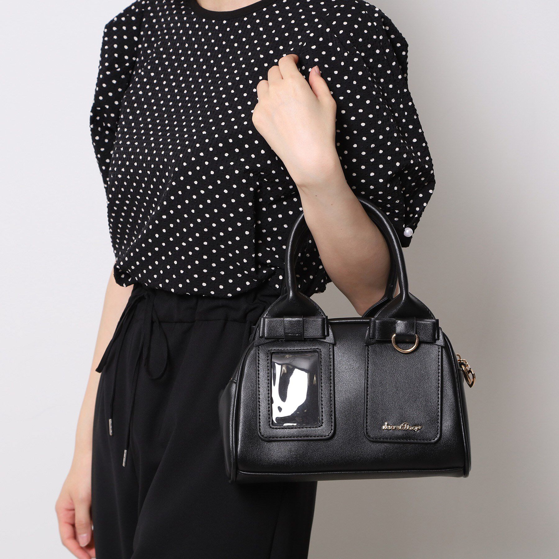 Ober Tashe「リボンミニボストンバッグ」|ショルダー・メッセンジャー|