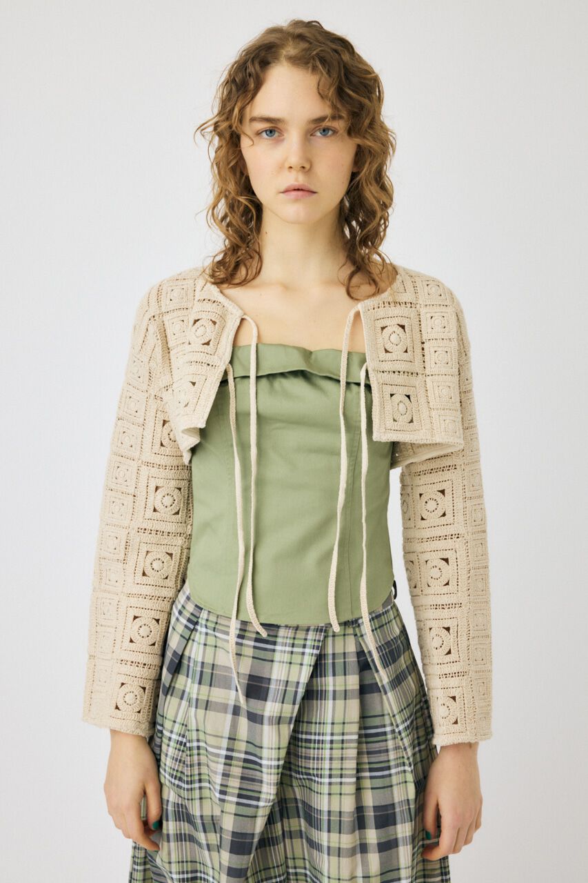MOUSSY「CROCHET カーディガン」|カーディガン|