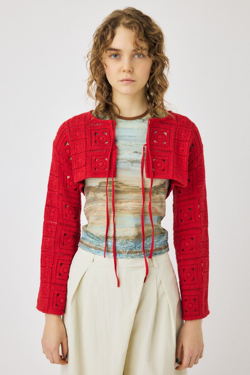 MOUSSY「CROCHET カーディガン」|カーディガン|