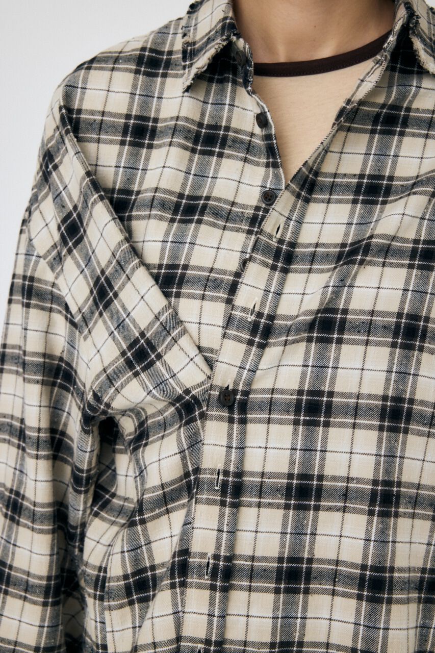 MOUSSY「BORROWED PLAID シャツ」|シャツ・ブラウス|