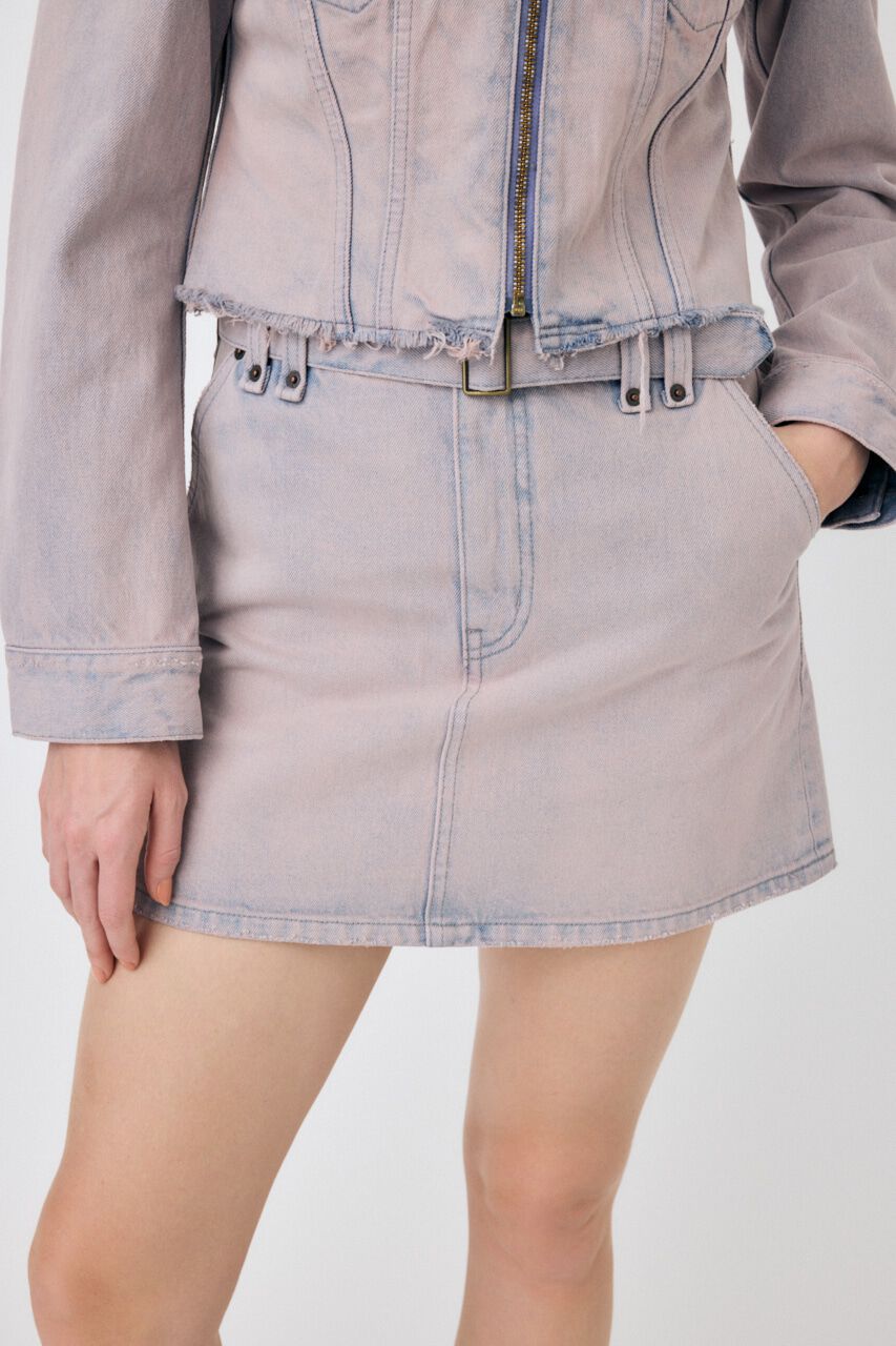 MOUSSY「BELTED DENIM ミニスカート」|スカート|