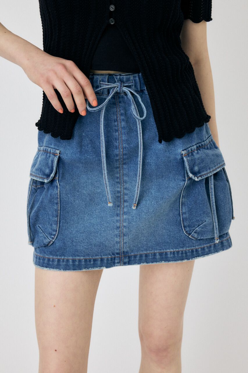 MOUSSY「UTILITY DENIM スカート」|スカート|BLU