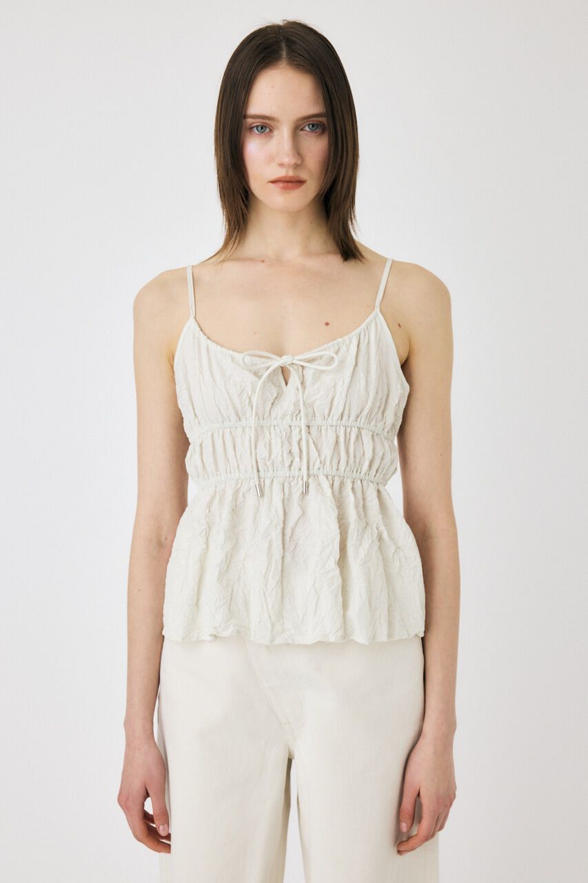 MOUSSY「CRINKLED サテンキャミ」|キャミソール|