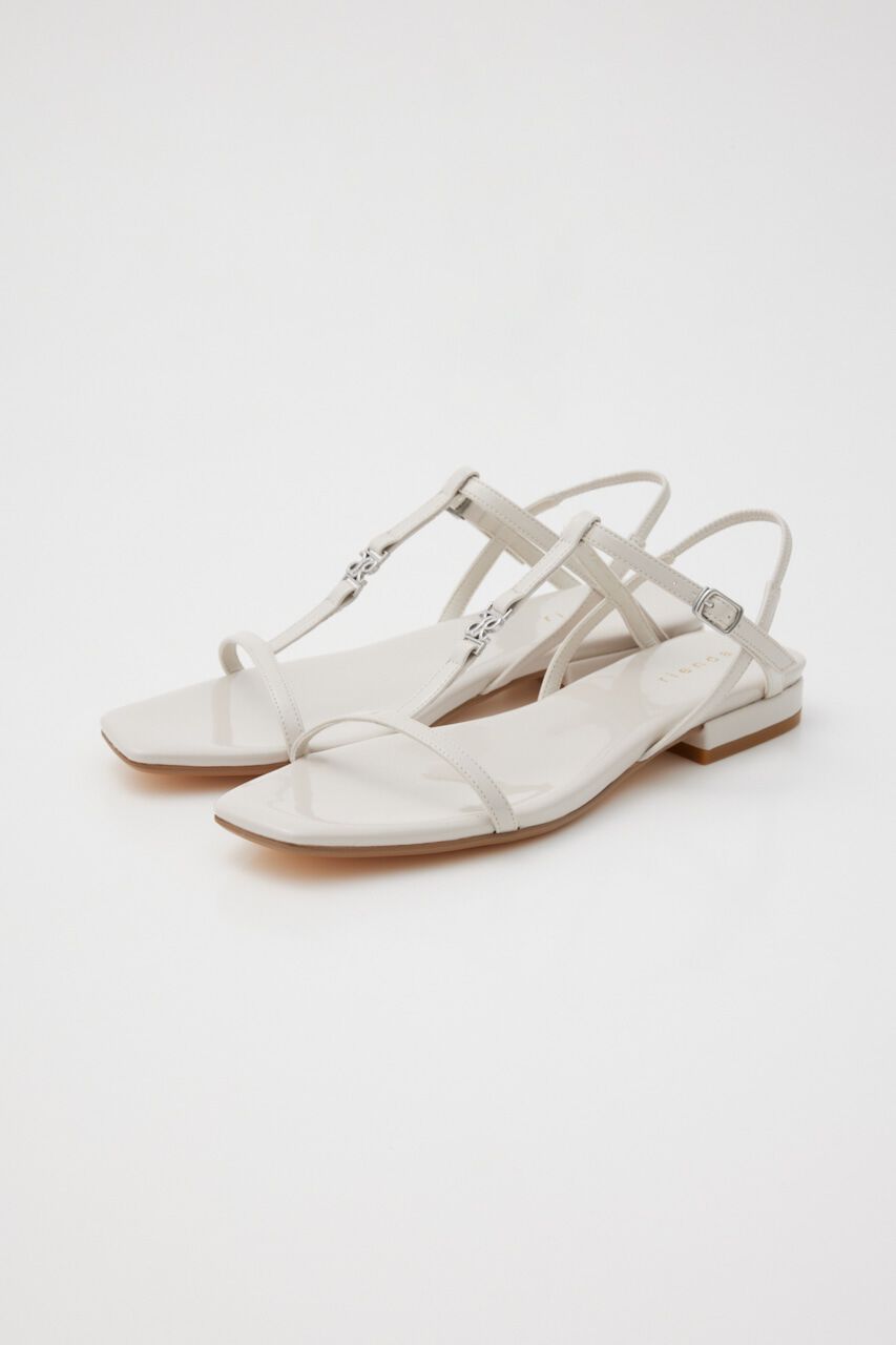 rienda「RRロゴフラットサンダル」|サンダル|