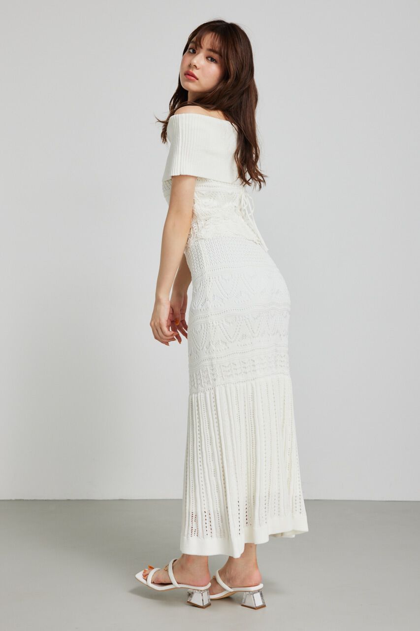 rienda「クロシェマーメイドニットスカート」|スカート|