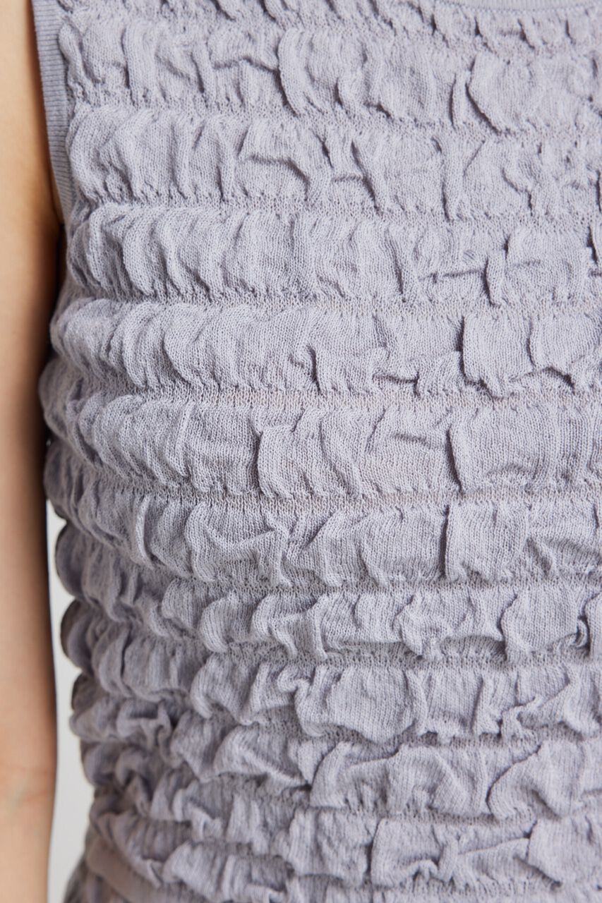 rienda「ポップコーンニットトップス」|タンクトップ|