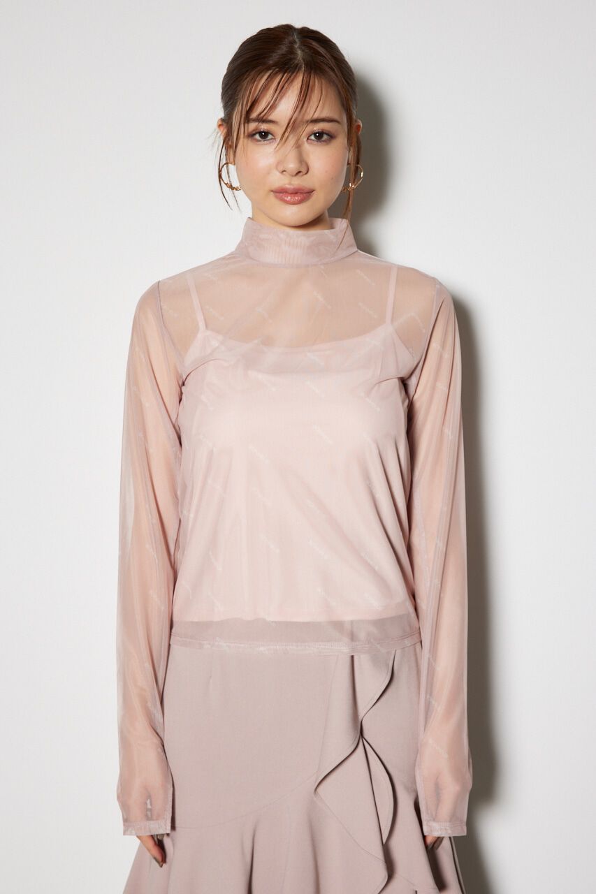 rienda「スラッシュロゴシアートップス」|Tシャツ・カットソー|