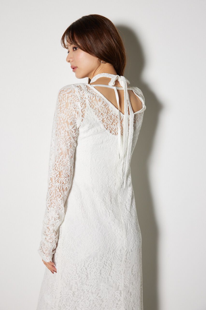 rienda「チョーカー付Iラインレースワンピース」|ワンピース|