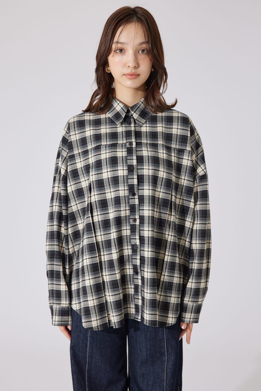 rienda「オーバールーズシャツトップス」|シャツ・ブラウス|