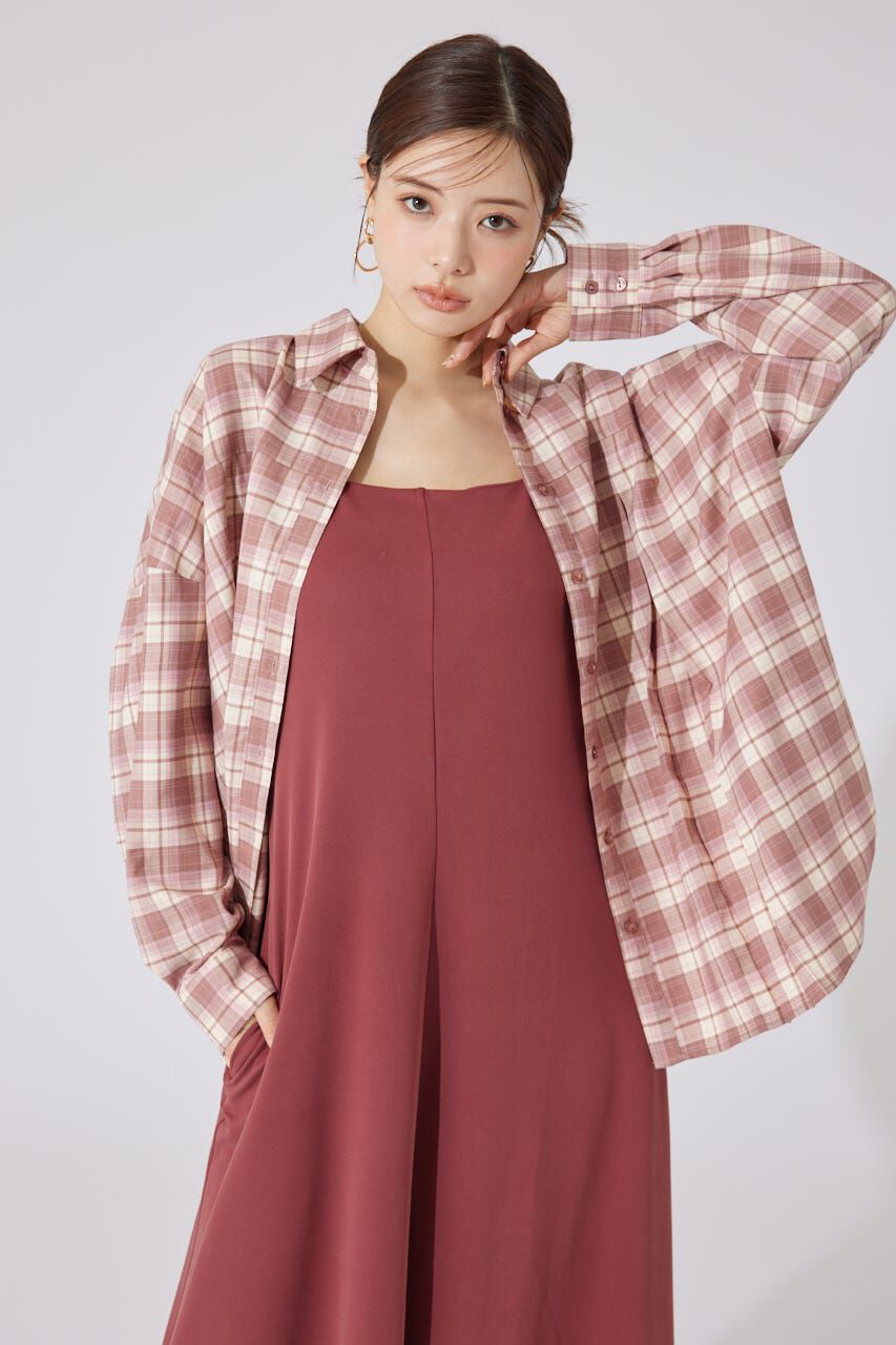 rienda「オーバールーズシャツトップス」|シャツ・ブラウス|PNK