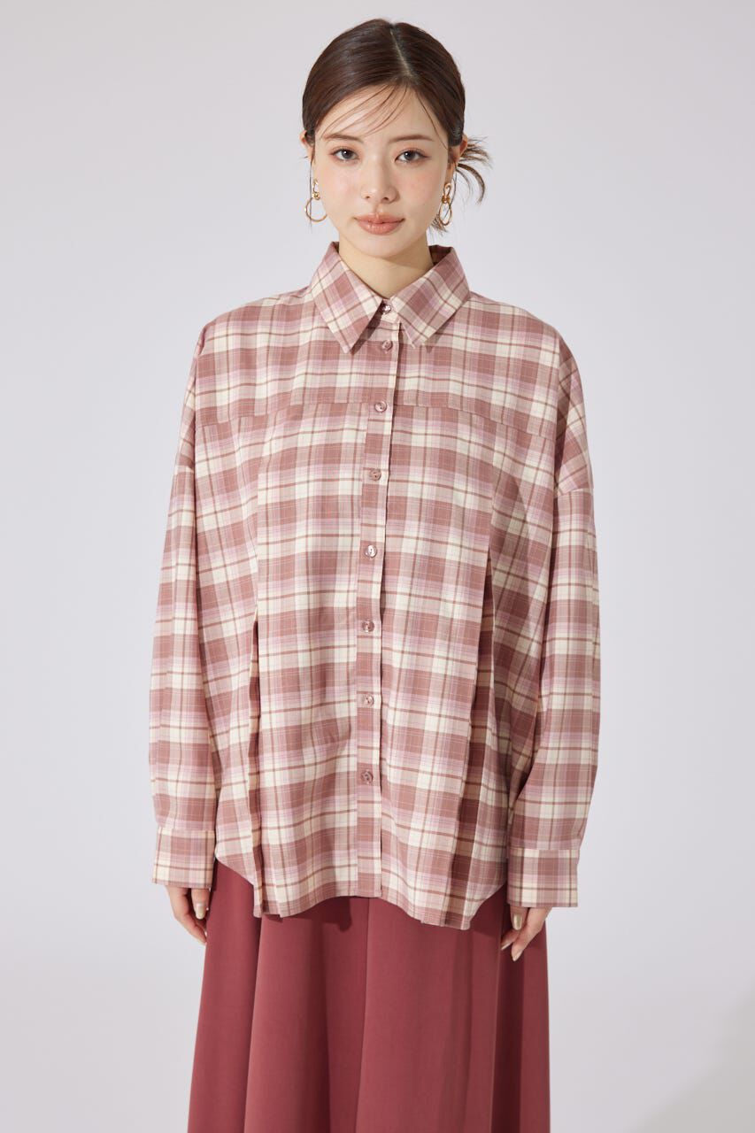 rienda「オーバールーズシャツトップス」|シャツ・ブラウス|