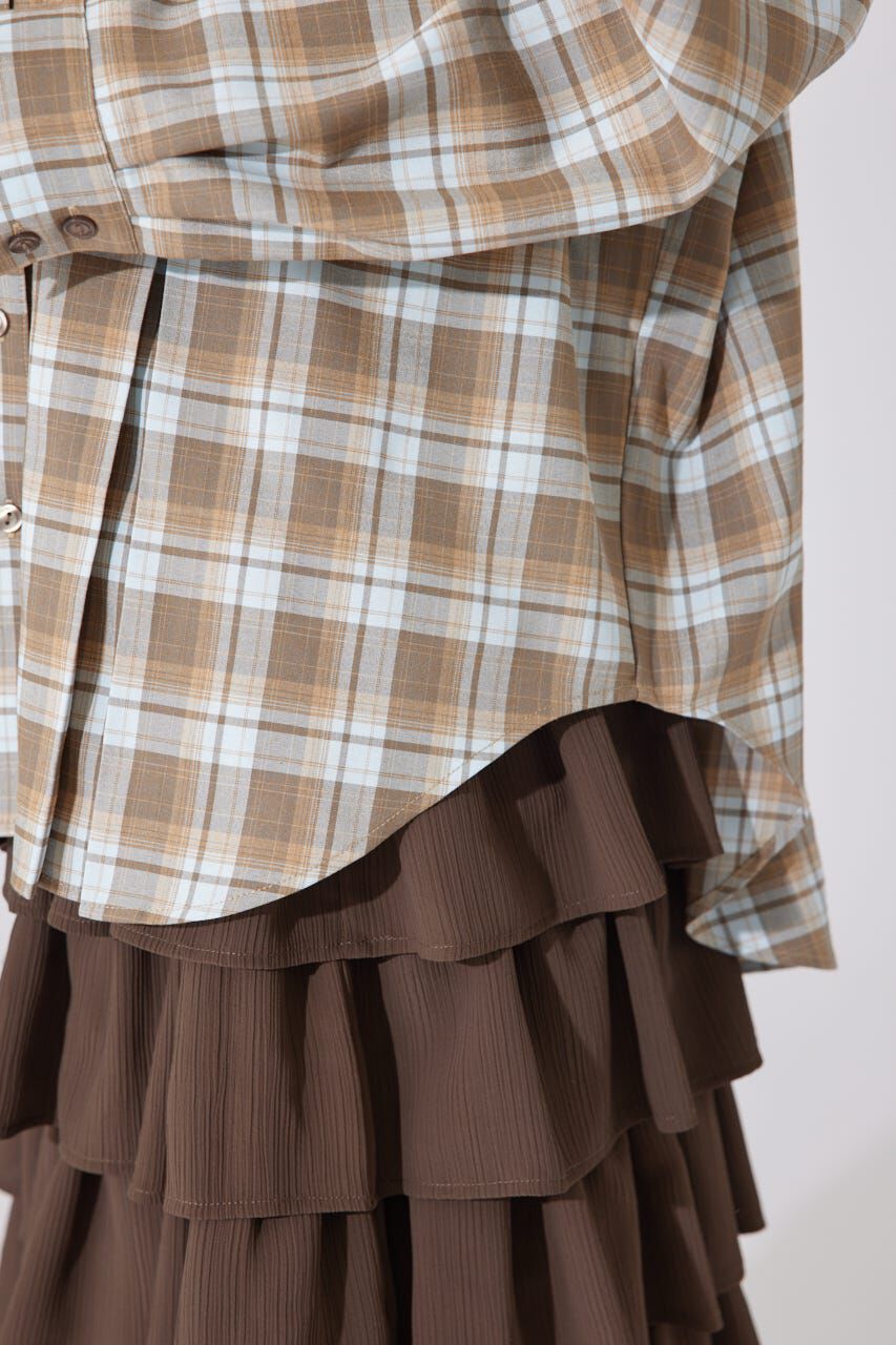 rienda「オーバールーズシャツトップス」|シャツ・ブラウス|