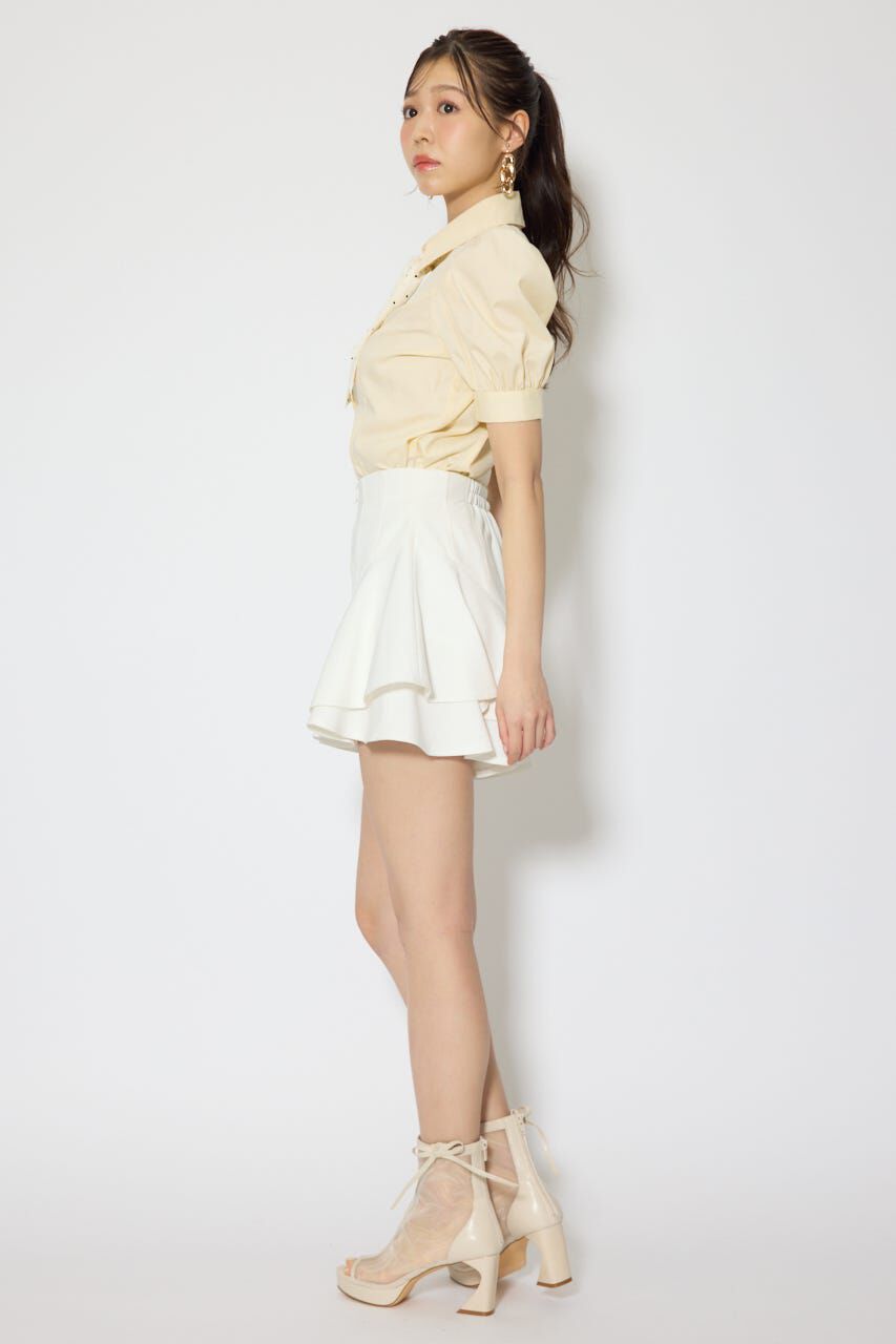 rienda「レイヤードヘムコルセットスコートショートパンツ」|その他|