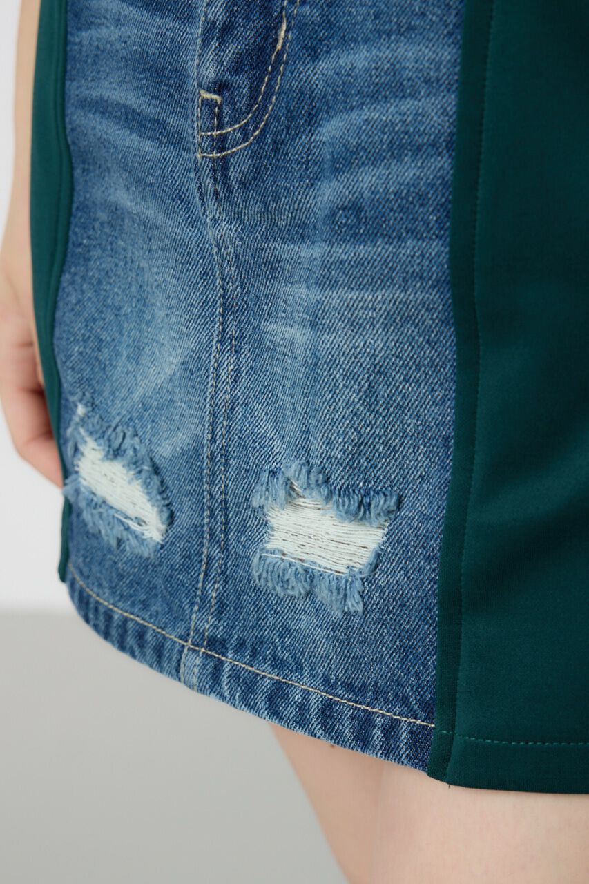 RODEO CROWNS「カスタムトラック DENIM MINI SK」|スカート|