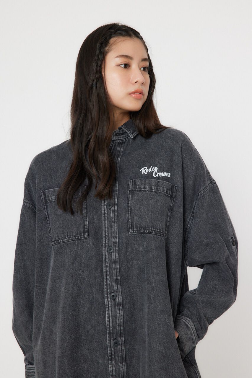 RODEO CROWNS「ATTRACTIVEミリタリーシャツワンピース」|ワンピース|