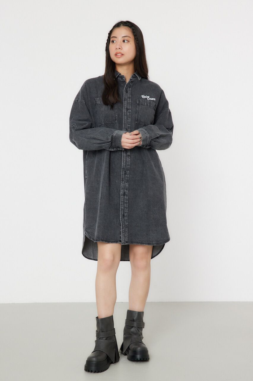 RODEO CROWNS「ATTRACTIVEミリタリーシャツワンピース」|ワンピース|