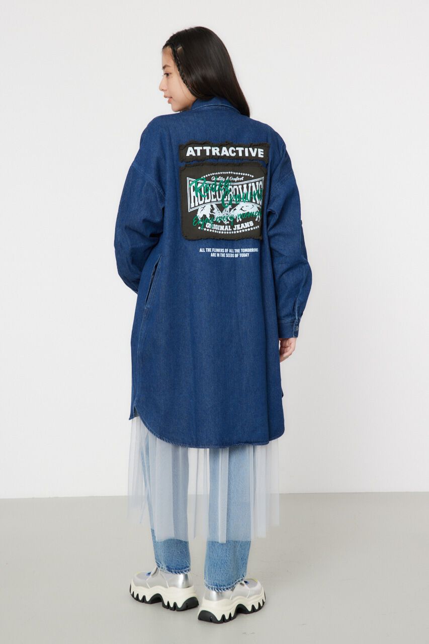 RODEO CROWNS「ATTRACTIVEミリタリーシャツワンピース」|ワンピース|