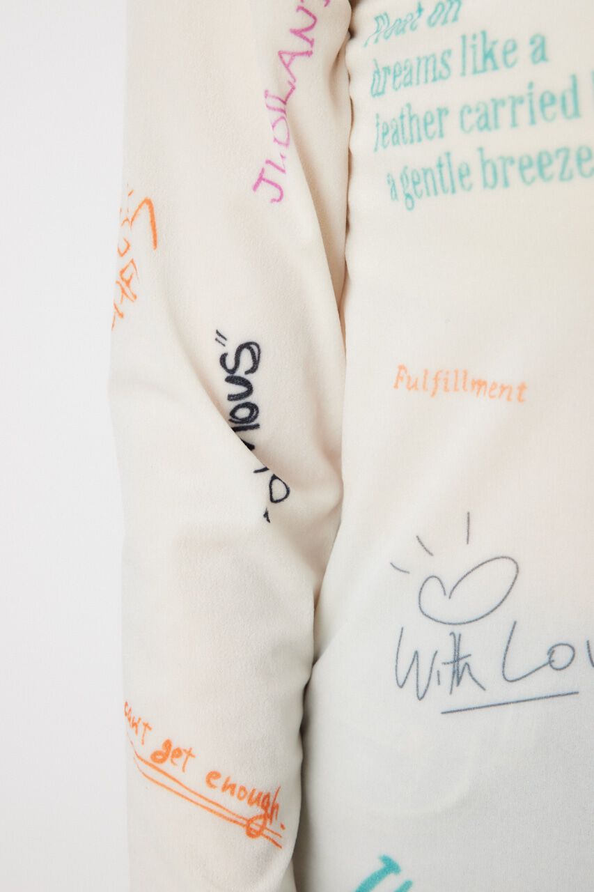 RODEO CROWNS「Brushedテキストシアートップス」|Tシャツ・カットソー|