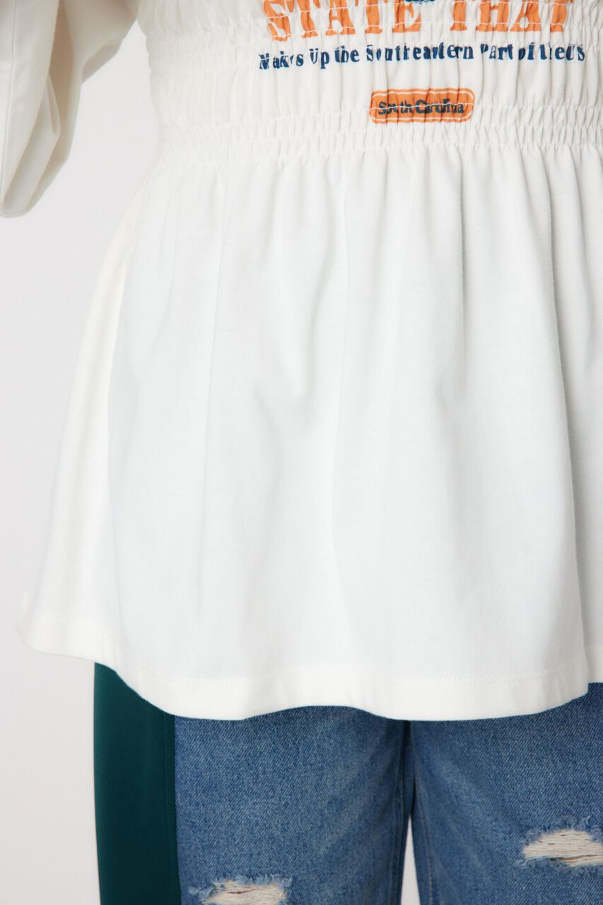 RODEO CROWNS「シャーリングプリントロングTシャツ」|Tシャツ・カットソー|