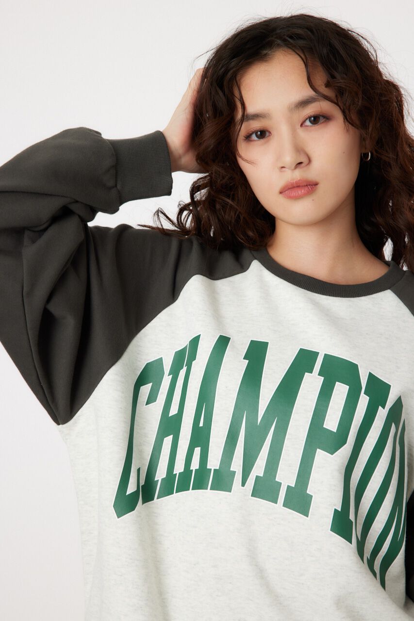 RODEO CROWNS「Champion ラグランスウェットトップス」|パーカー|